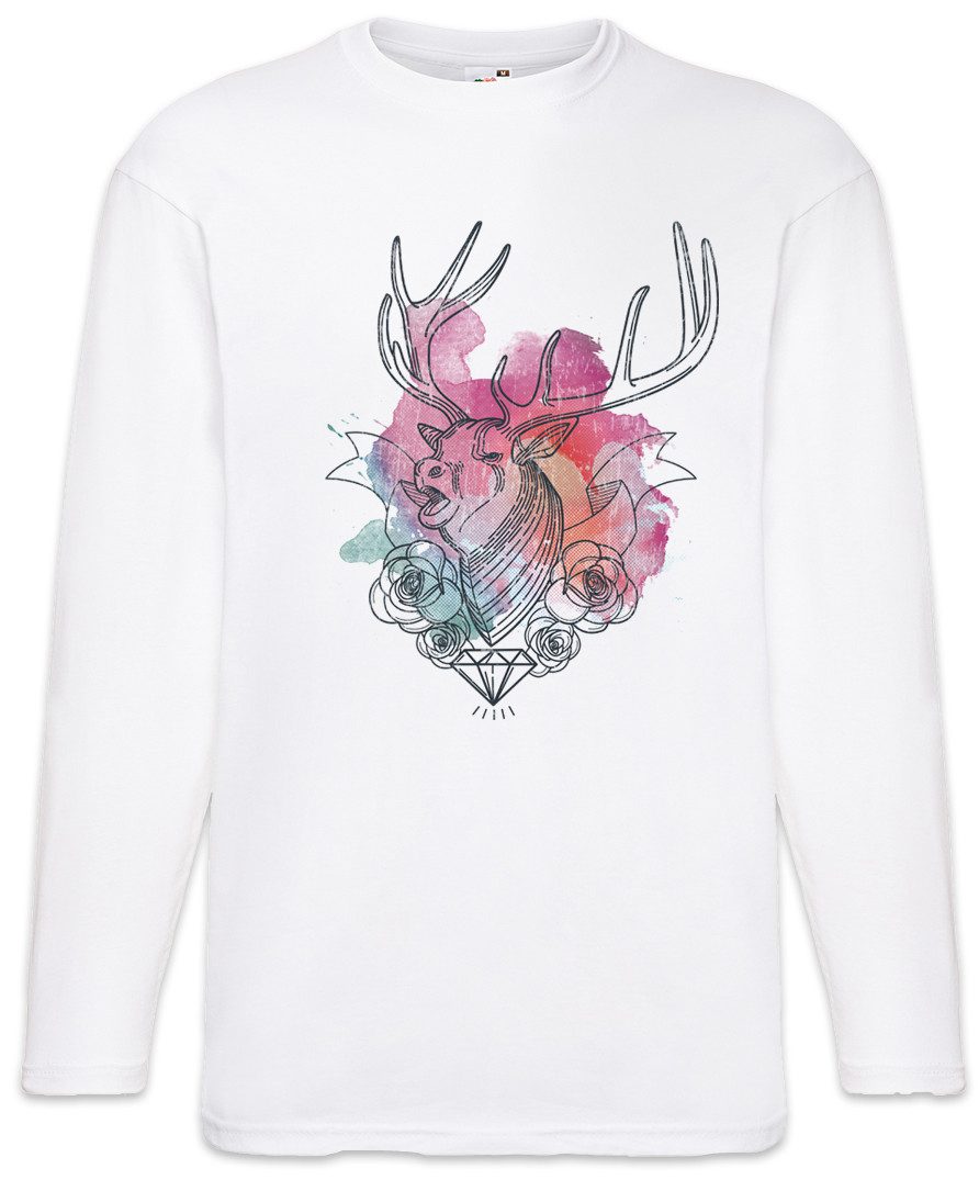 Langarmshirt Deer Diamond Langarm T-Shirt Jägerin Jäger Jagd Reh Hirsch Diamant