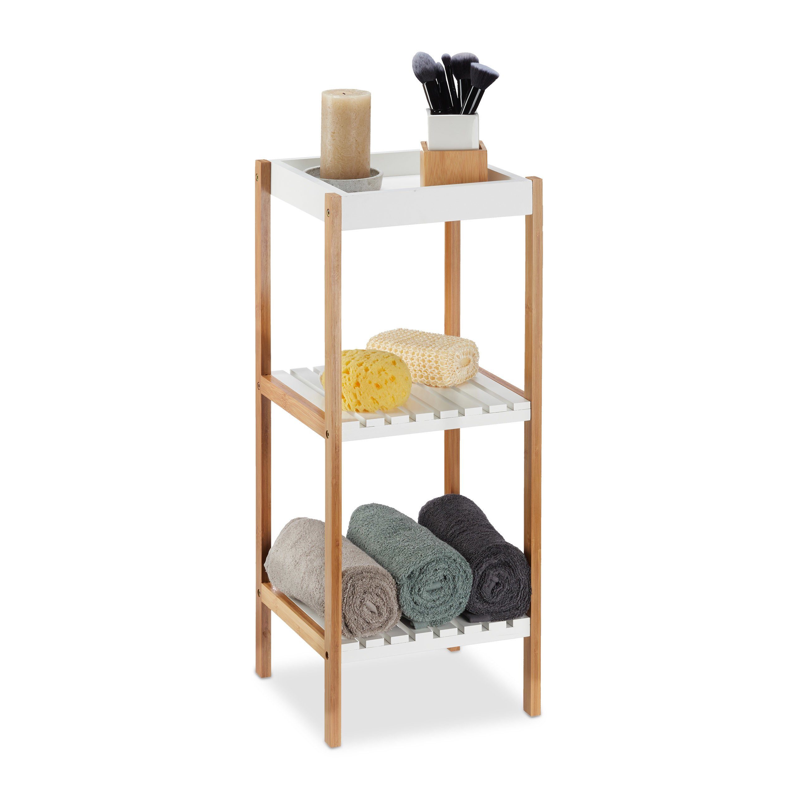 relaxdays Badregal mit 3 Ablage günstig online kaufen