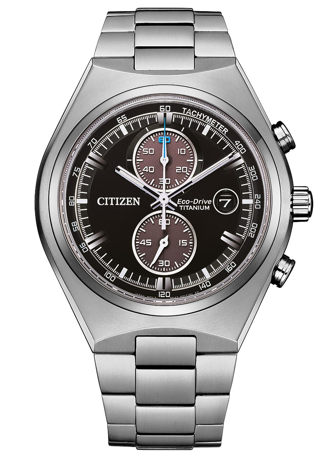 Citizen Chronograph Eco-Drive Titan Schwarz
