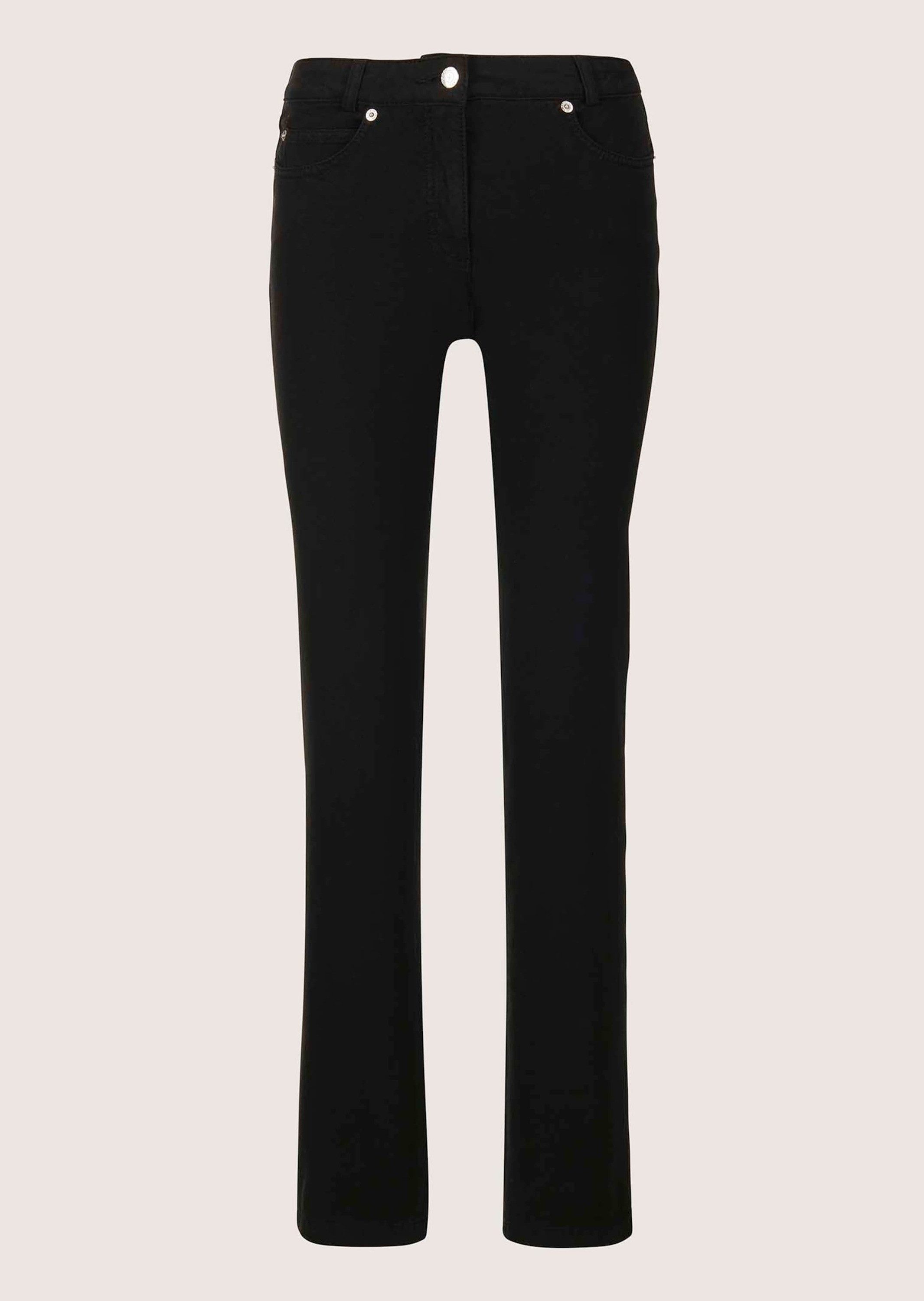 MADELEINE Gerade Jeans Schmale Jeans im Five-Pocket-Style Basichose mit Formbund, Gürtelschlaufen und Knöchellang – Bild 5 von 5