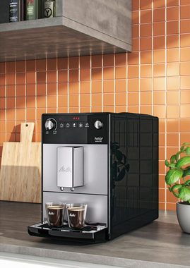 Melitta Kaffeevollautomat Purista® F230-101, silber/schwarz, Lieblingskaffee-Funktion, kompakt & extra leise