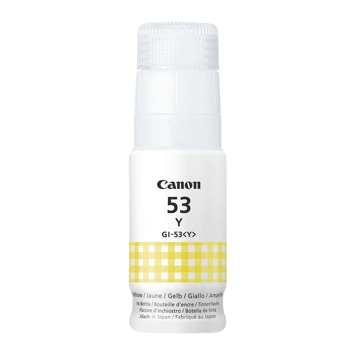 Canon GI-53 Y Tintenpatrone (60 ml, Original Tintenflasche, gelb)