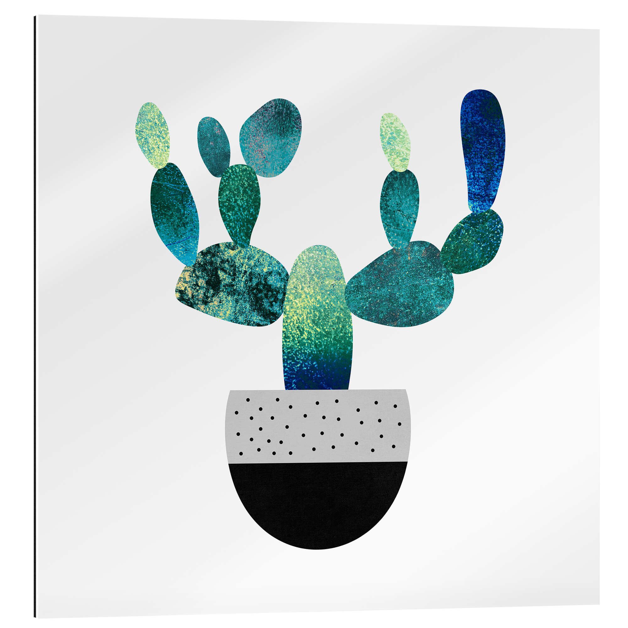 Posterlounge XXL-Wandbild Elisabeth Fredriksson, Cactus Blue, Wohnzimmer Skandinavisch Malerei