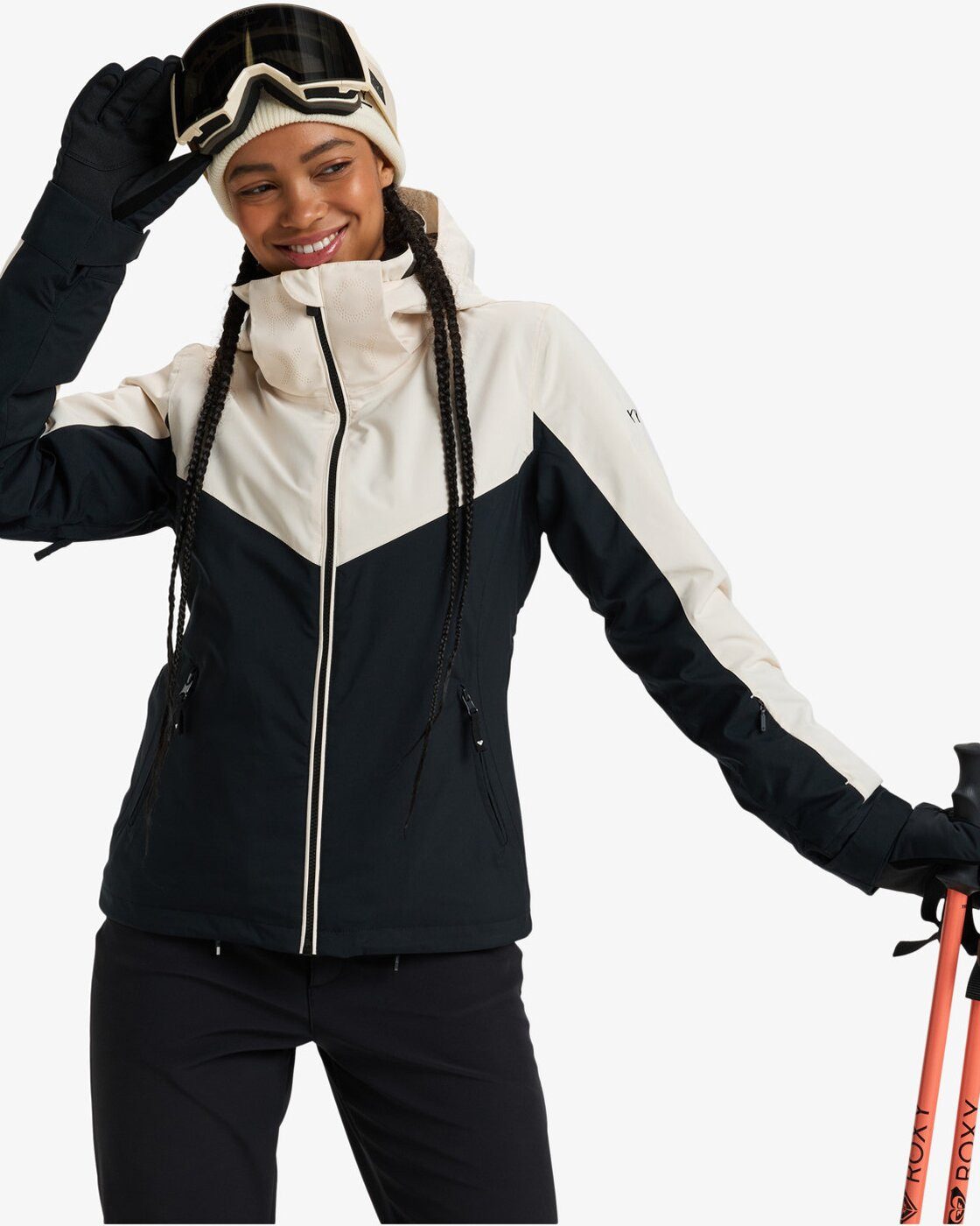 Anorak FREE JET BLOCK BUTTERCREAM