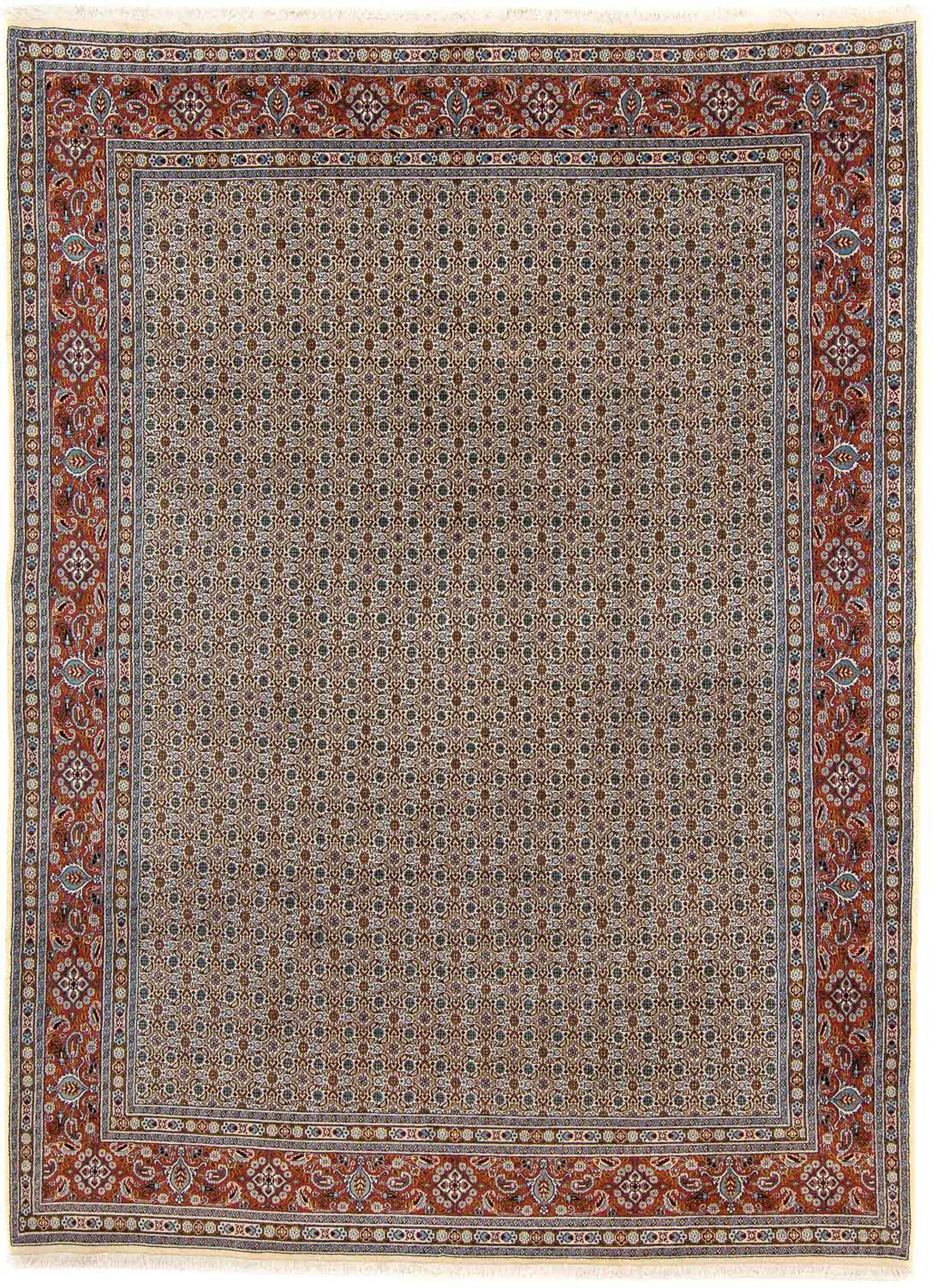 Orientteppich Perser - Classic - 340 x 247 cm - grau, morgenland, rechteckig, Höhe: 10 mm, Wohnzimmer, Handgeknüpft, Einzelstück mit Zertifikat