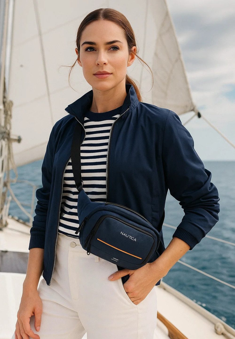 NAUTICA Bauchtasche Bauchtasche 2,5L – leichte Crossbody Bag für Damen & Herren