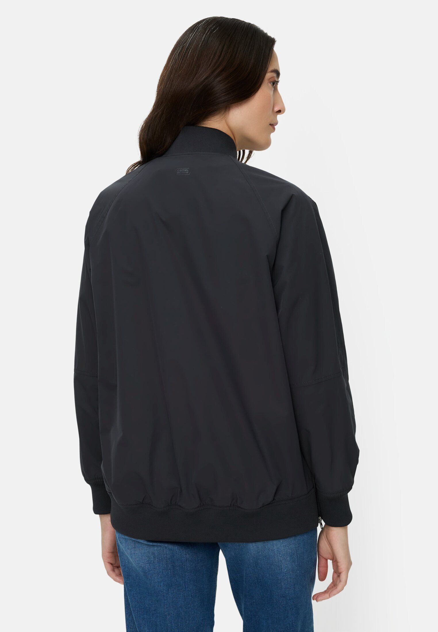 camel active Bomberjacke mit seitlichem Reißverschluss Langarm