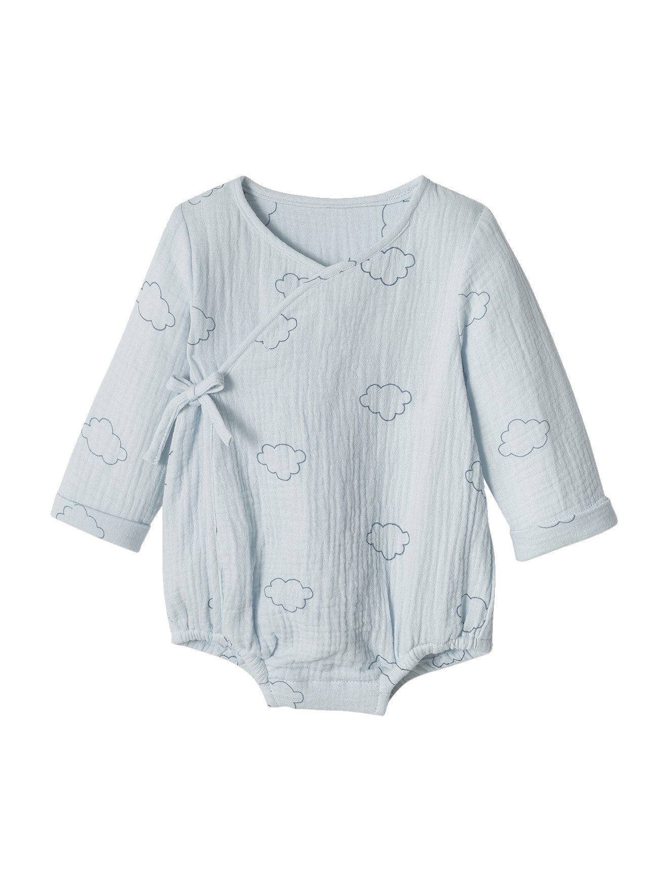 Langarmbody Baby Wickelbody mit langen Ärmeln