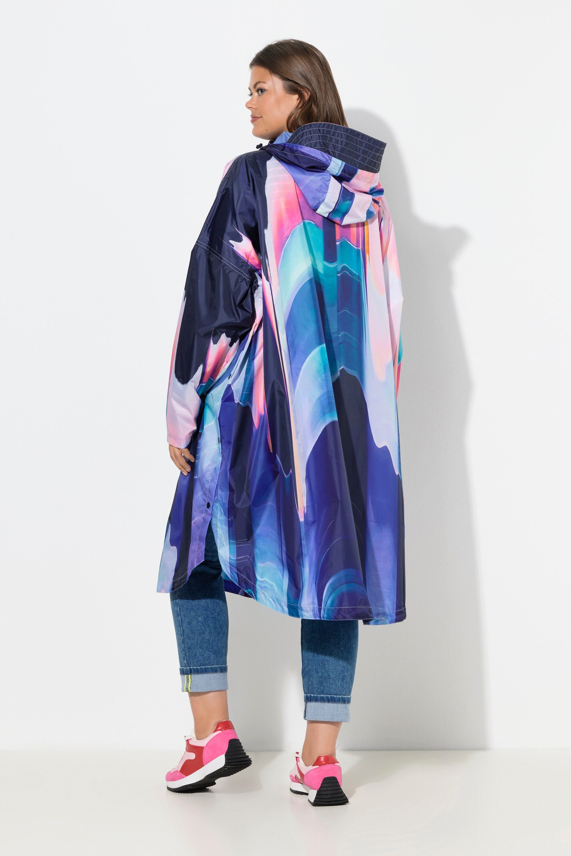 Laurasøn Funktionsjacke Funktions-Regencape Unisex Print Kapuze – Bild 3 von 5