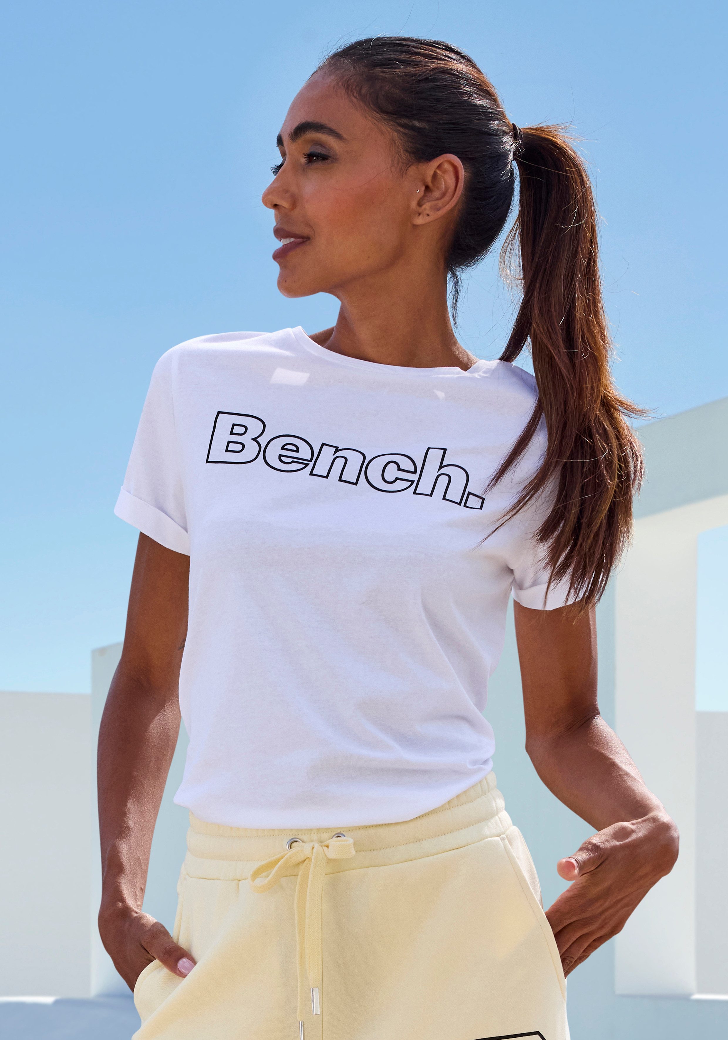 Bench. Loungewear T-Shirt (Packung, 2-tlg) mit Logodruck