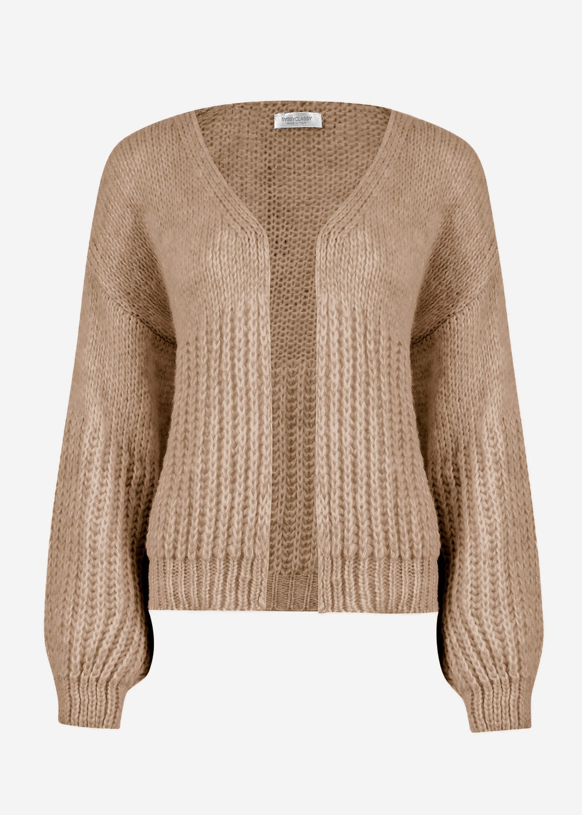 SASSYCLASSY Cardigan Offen fallende Oversize Strickjacke günstig online kaufen