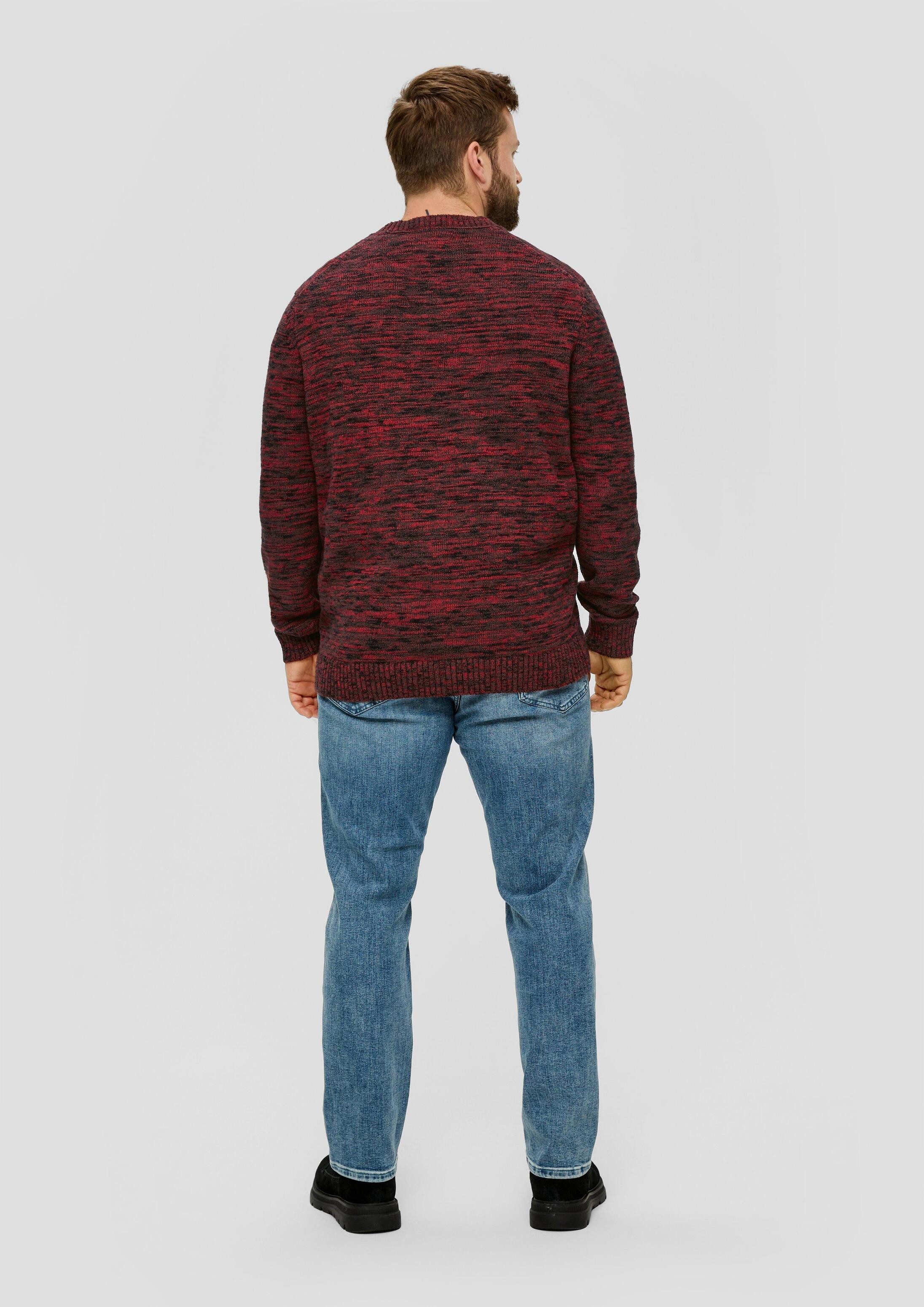 s.Oliver Longpullover Strickpullover Strickpullover aus Effektgarn