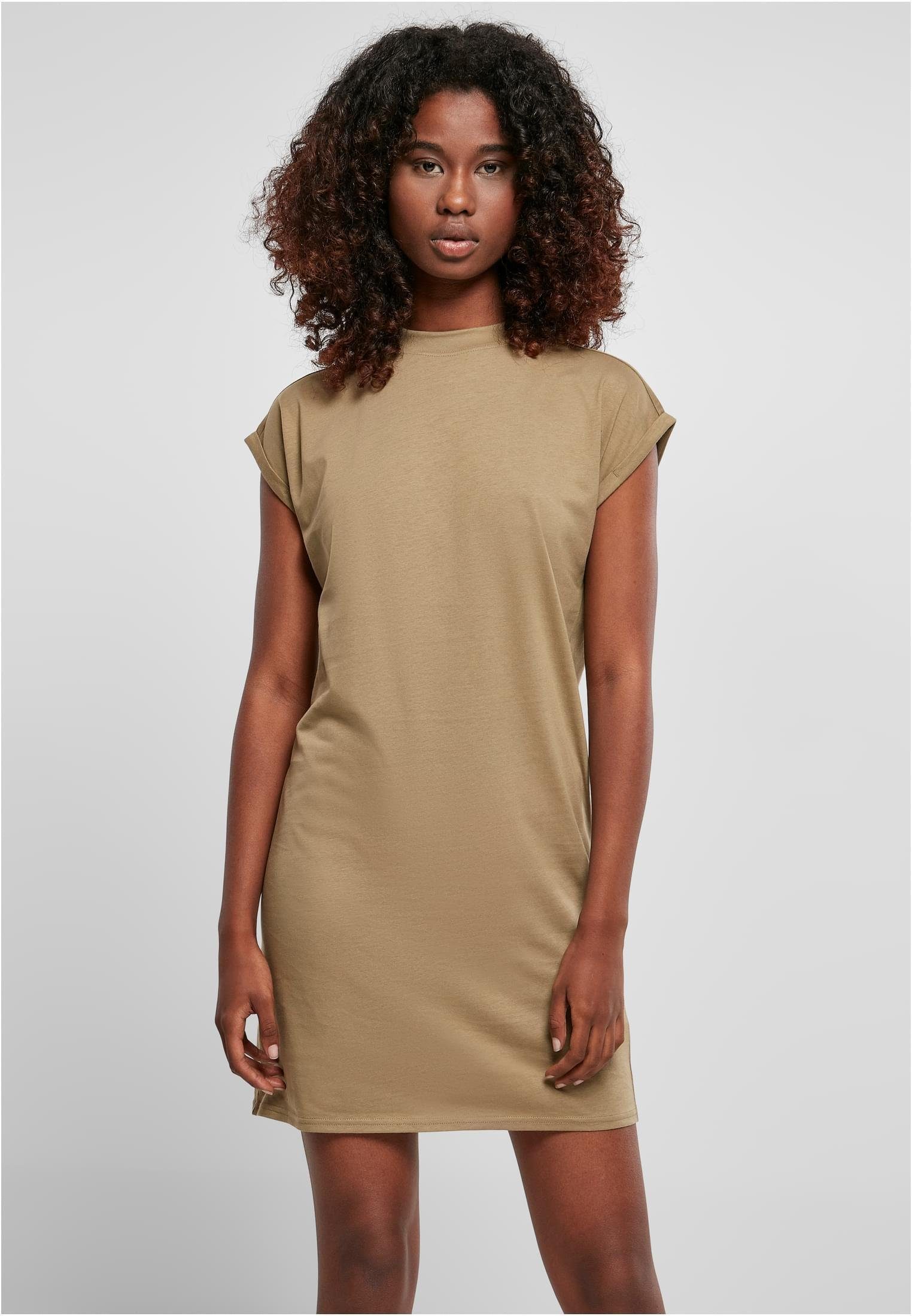 URBAN CLASSICS Sweatkleid Damen Turtle Extended Shoulder Dress aufgerollte günstig online kaufen