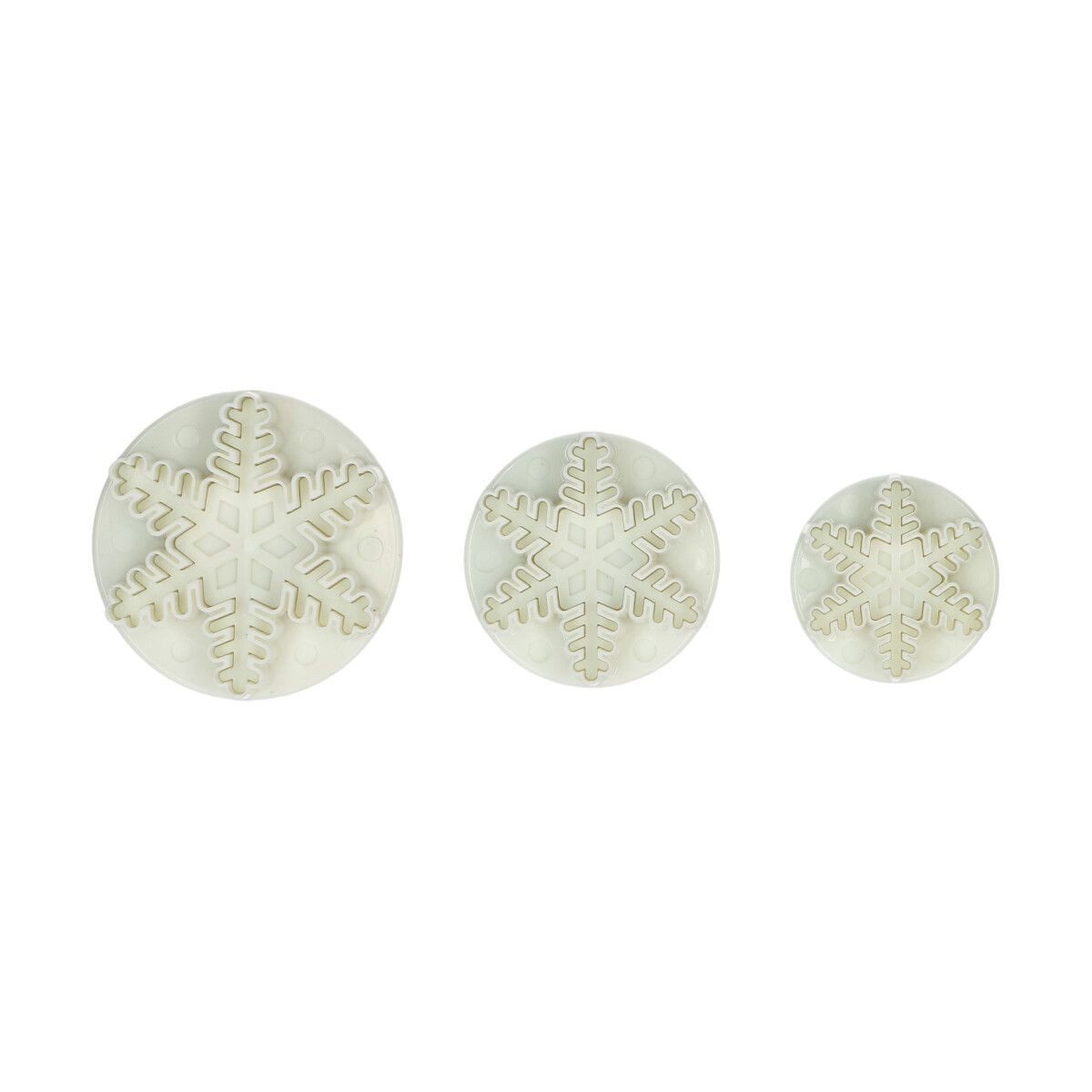 Wilton Ausstechform Wilton Plunger Cutter/ Stempel- Ausstecher 3er Set, Kunststoff, (Set, 3-St), mit Auswerfer