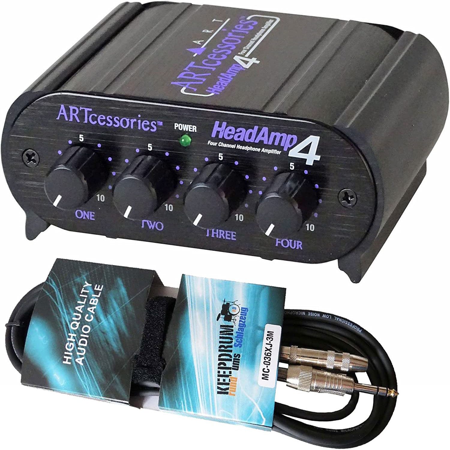 ART HeadAMP 4 Kopfhörer-Verstärker mit Kabel Kopfhörerverstärker