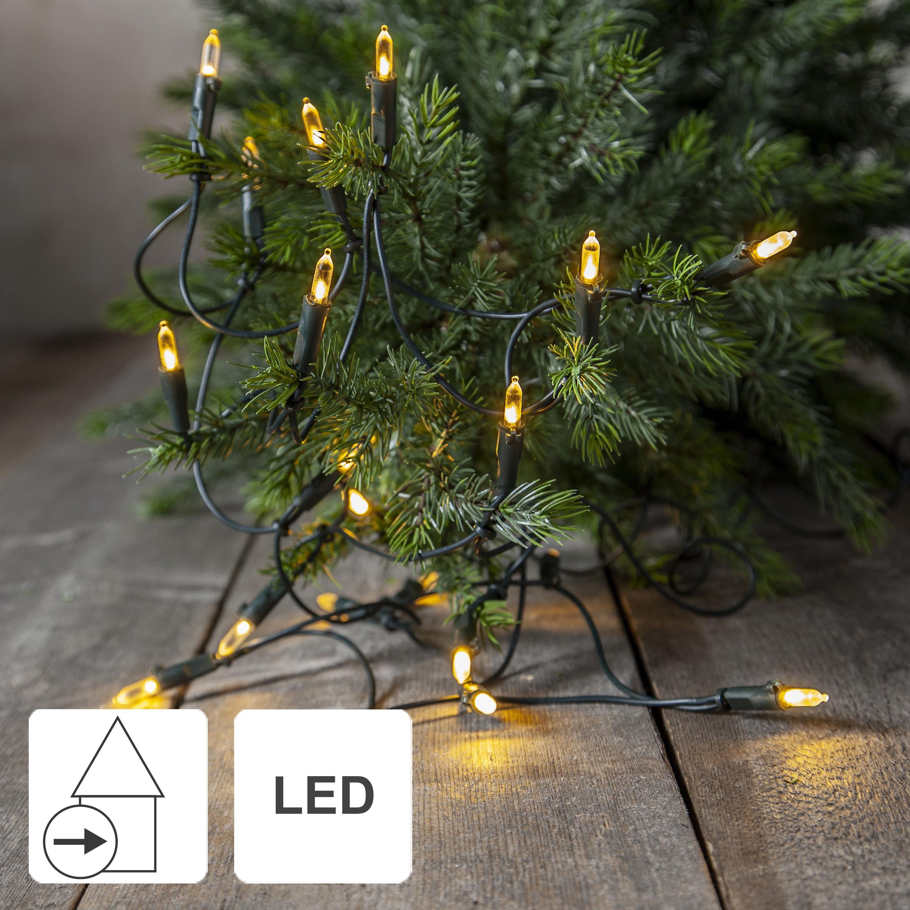 STAR TRADING LED-Lichterkette P-LED Indoor, Lichterkette,P-LED Indoor', grün, 20 P-LEDs, 2,85m