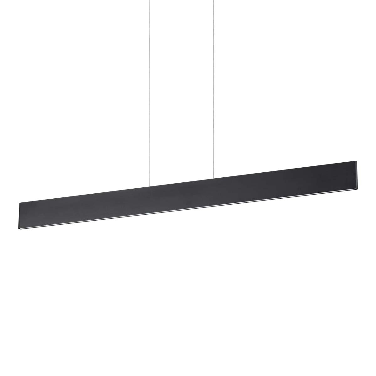 Ideal Lux Pendelleuchte Ideal Lux Desk SP Pendelleuchte, L :102,5 cm, Schwarz, LED fest integriert, Extra-Warmweiß, Hängeleuchte