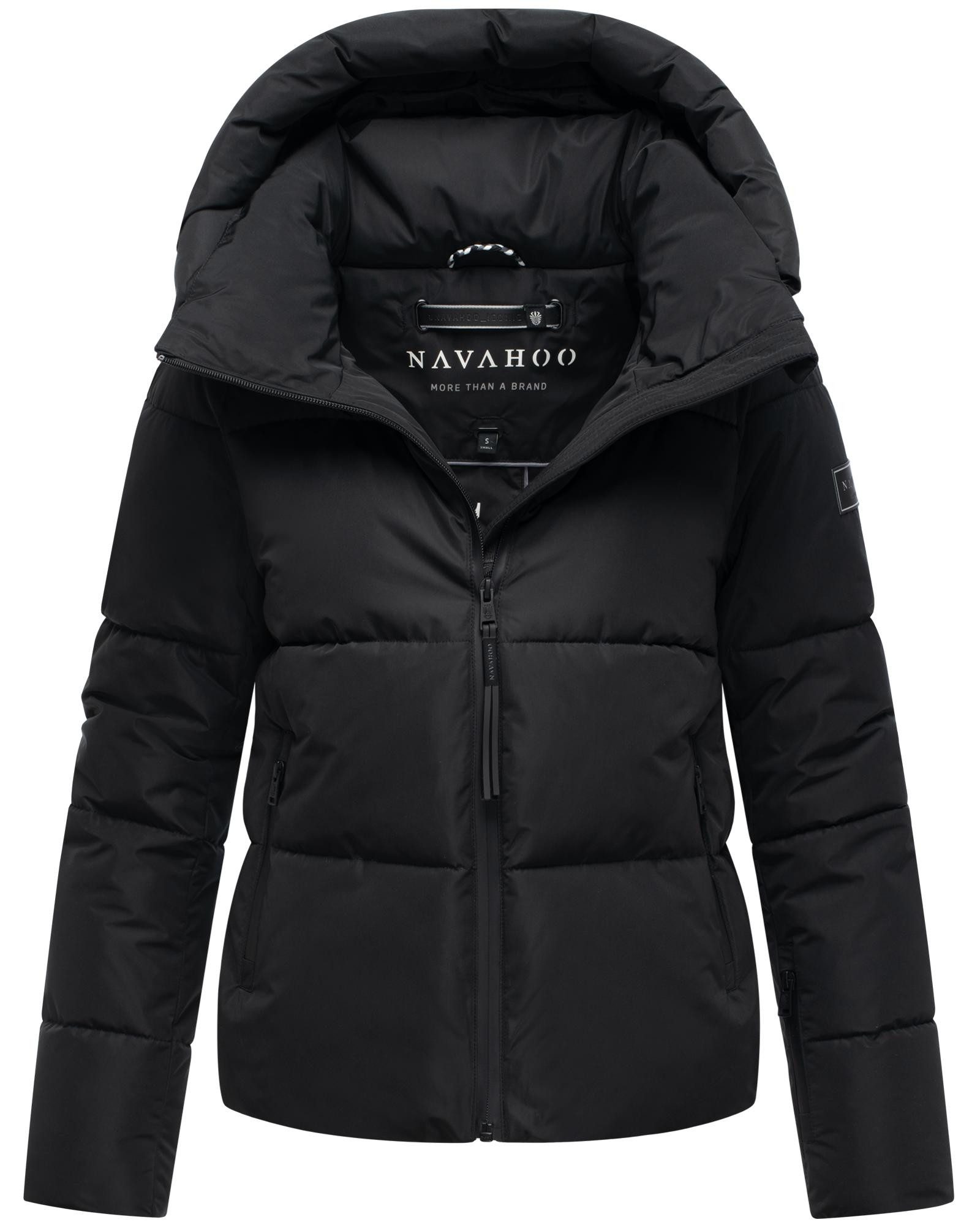 Navahoo Steppjacke Frostherz XIV Kurze gesteppte Damen Winterjacke mit abnehmbarer Kapuze