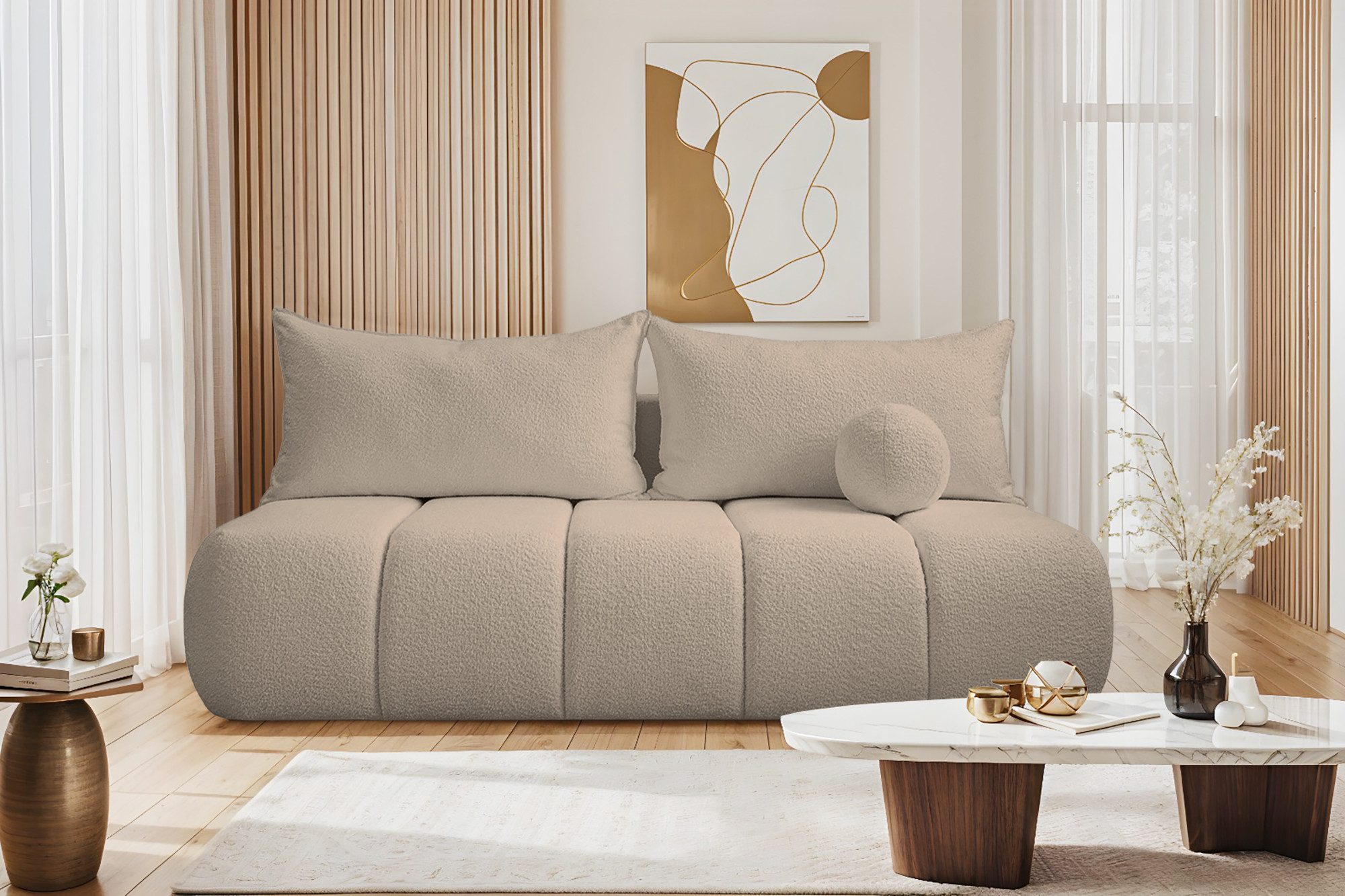 Kaiser Möbel Schlafsofa Dreisitziges Sofa PIANO günstig online kaufen