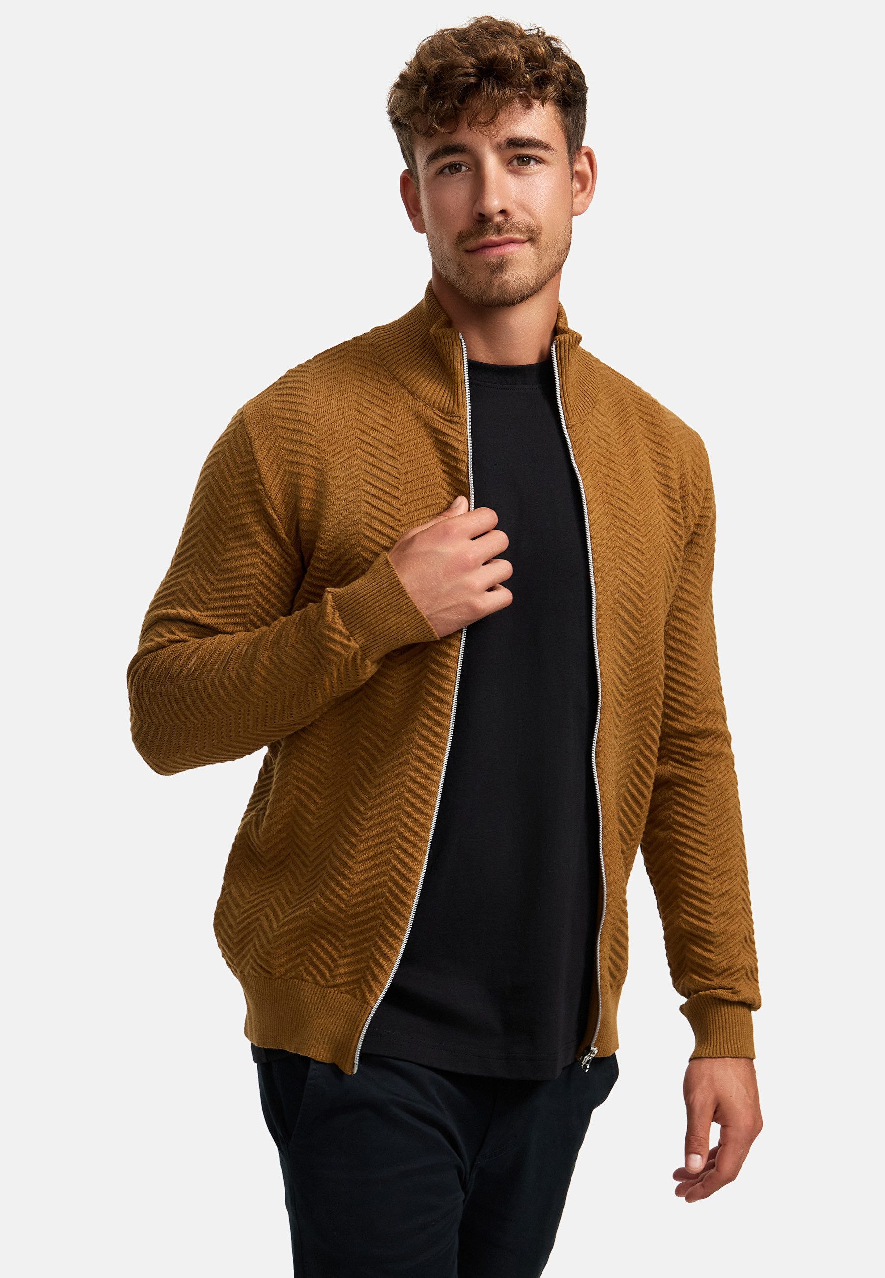Kronstadt Strickjacke KSCarlo Zip Fein-Strickjacke mit günstig online kaufen