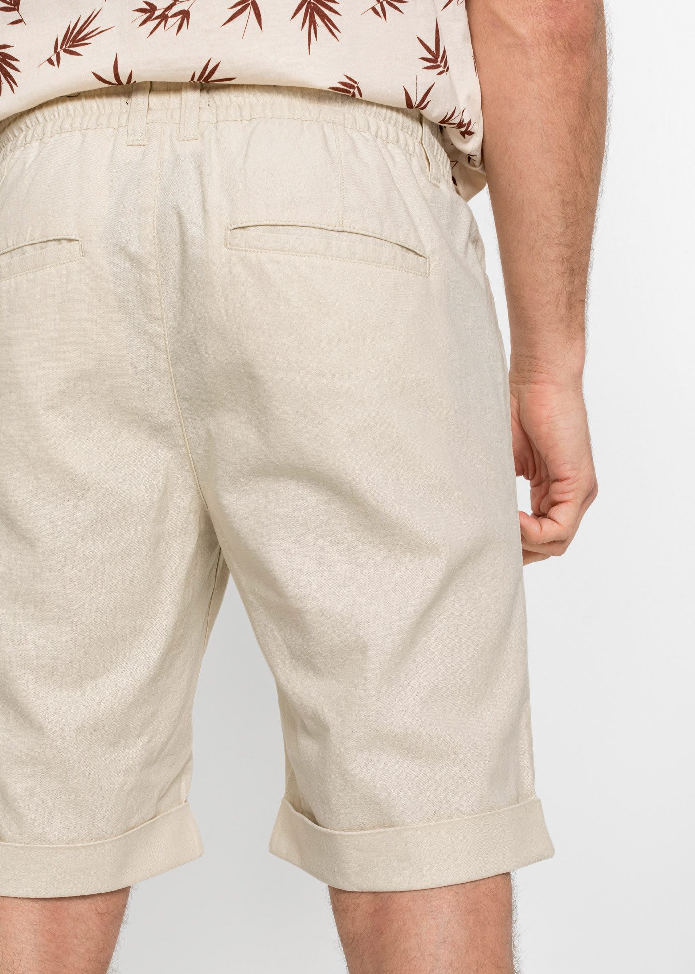 bonprix Bermudas aus Leinen-Baumwoll-Mix, Regular Fit, lässiger Stil