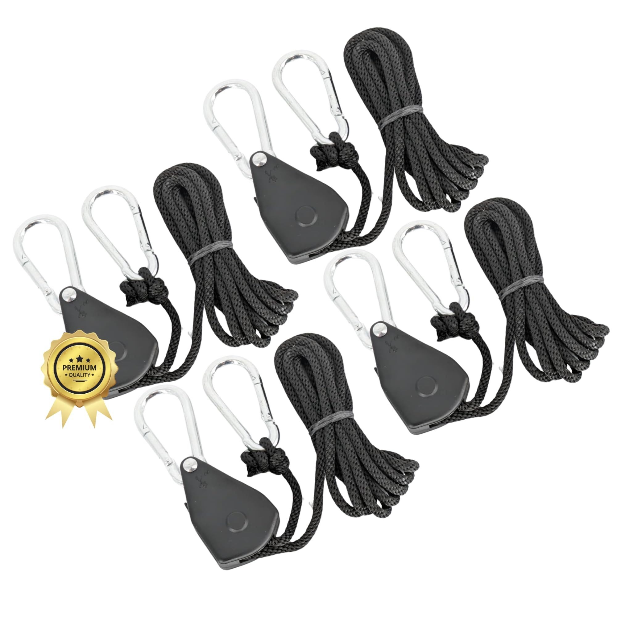 TronicXL Seilzug 4 Grow Aufhängung für Growbox Komplettset Lampe Aktivkohlefilter Seil, (4 St)