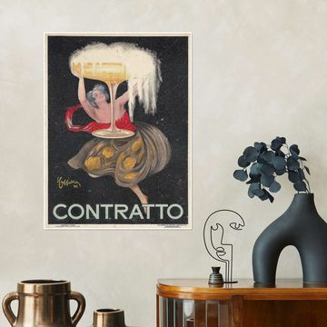 Posterlounge Poster Leonetto Cappiello, Contratto, 1922, Bar Vintage Malerei