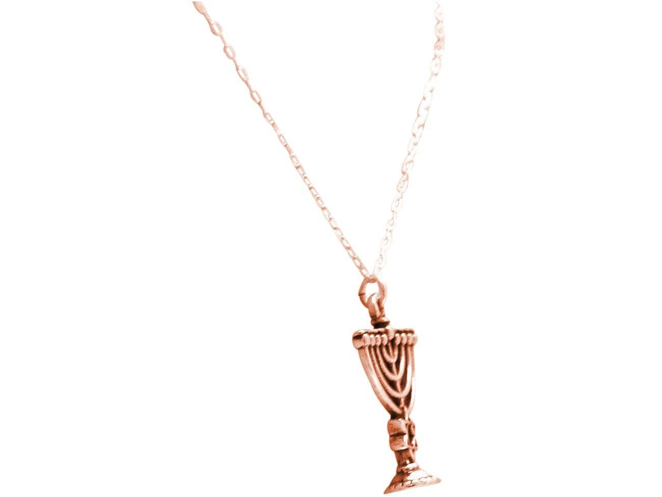 3. Bild von Gemshine Kette mit Anhänger »Menorah Kerzenleuchter Chanukka«, Made in Spain