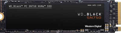 WD_Black »SN750 NVMe« interne SSD (1 TB) 3470 MB/S Lesegeschwindigkeit, 3000 MB/S Schreibgeschwindigkeit)