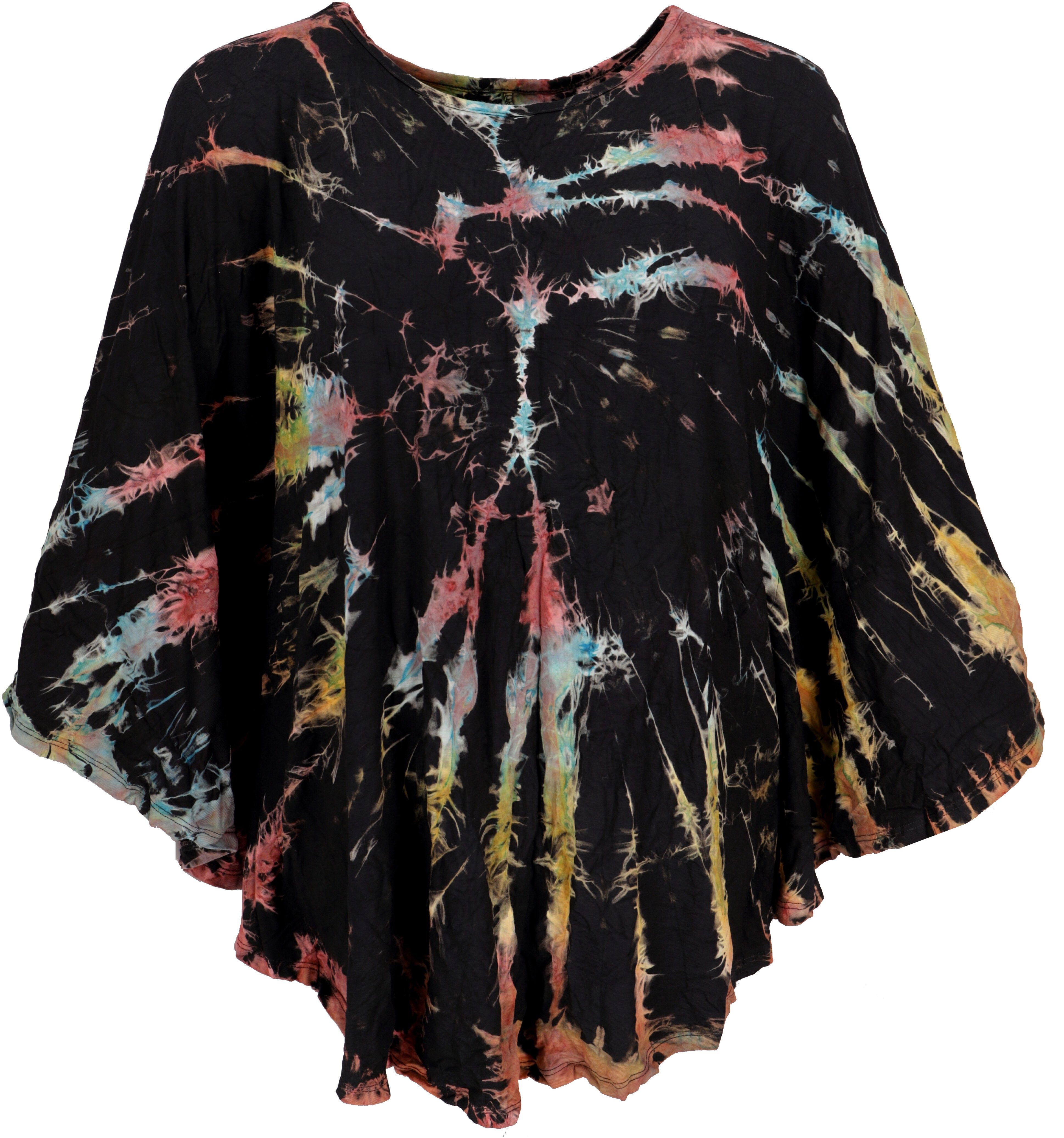 Longbluse Batik Poncho, Tunika, Unikat Boho Kaftan,..