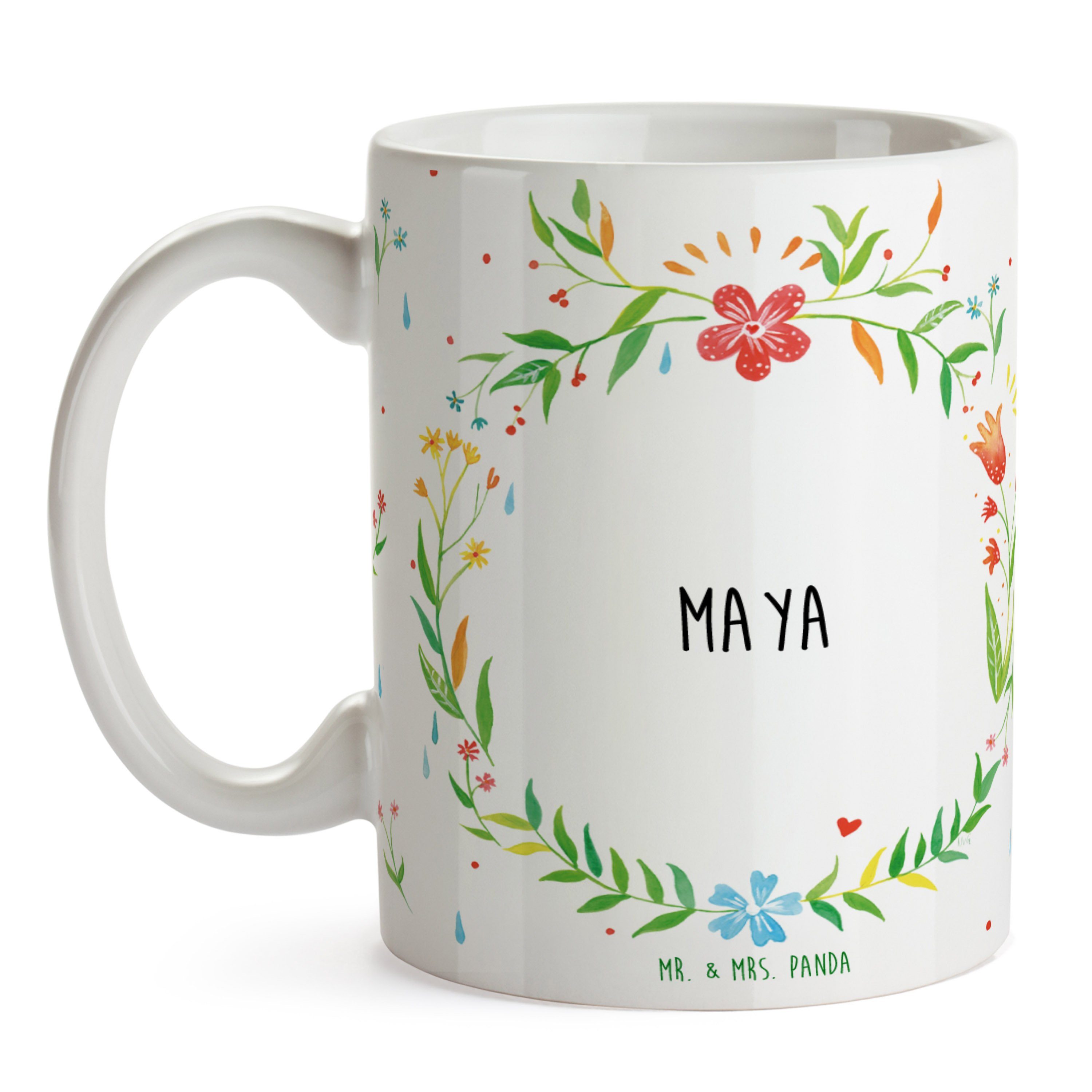Tasse, Keramik Maya Mr. Mrs. Kaffeebecher, Panda Tasse Sprüche, Geschenk, Tasse & - Teebecher, Büro