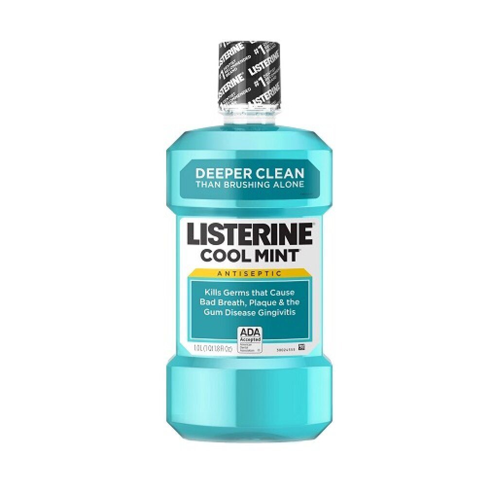 Listerine Mundspülung Cool Mint Mundwasser, (Packung)