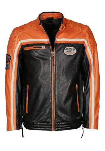 MUSTANG Куртка кожаная в Bikerstil »Gunn...