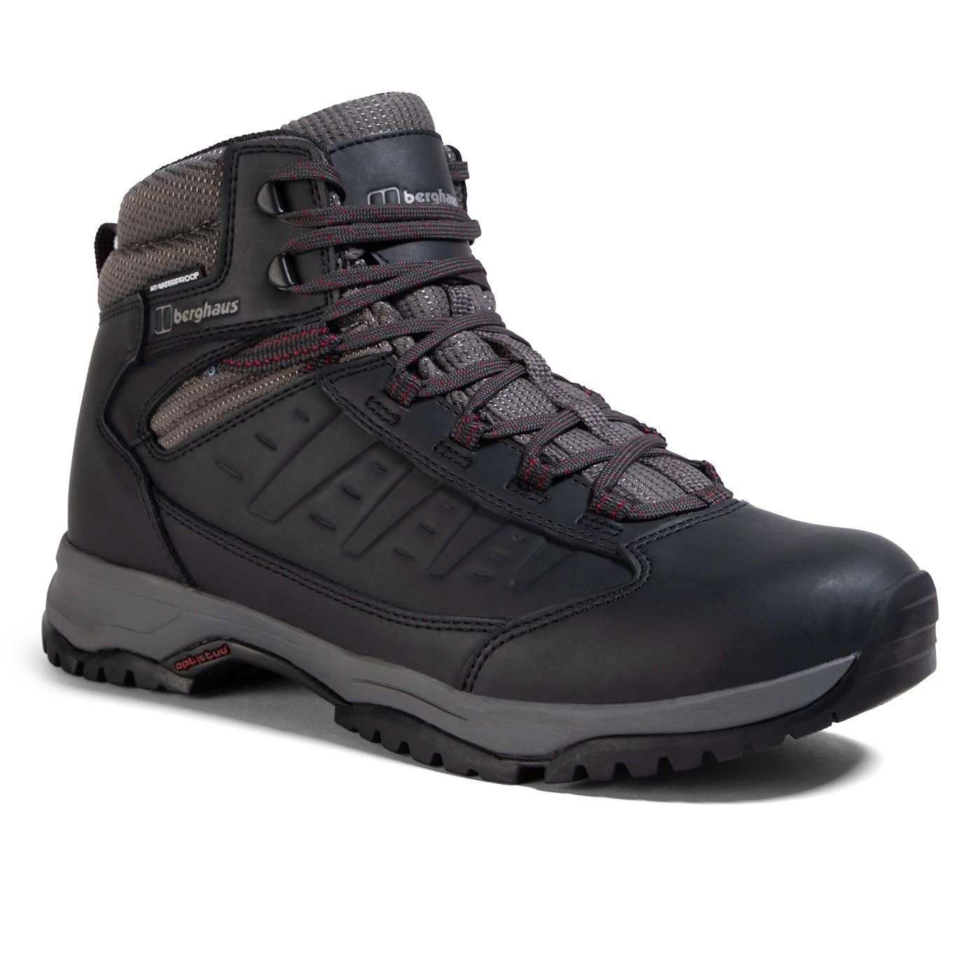 Berghaus Expeditor Ridge 2.0 (Leder, wasserdicht) schwarz/rot Herren Wanderschuh
