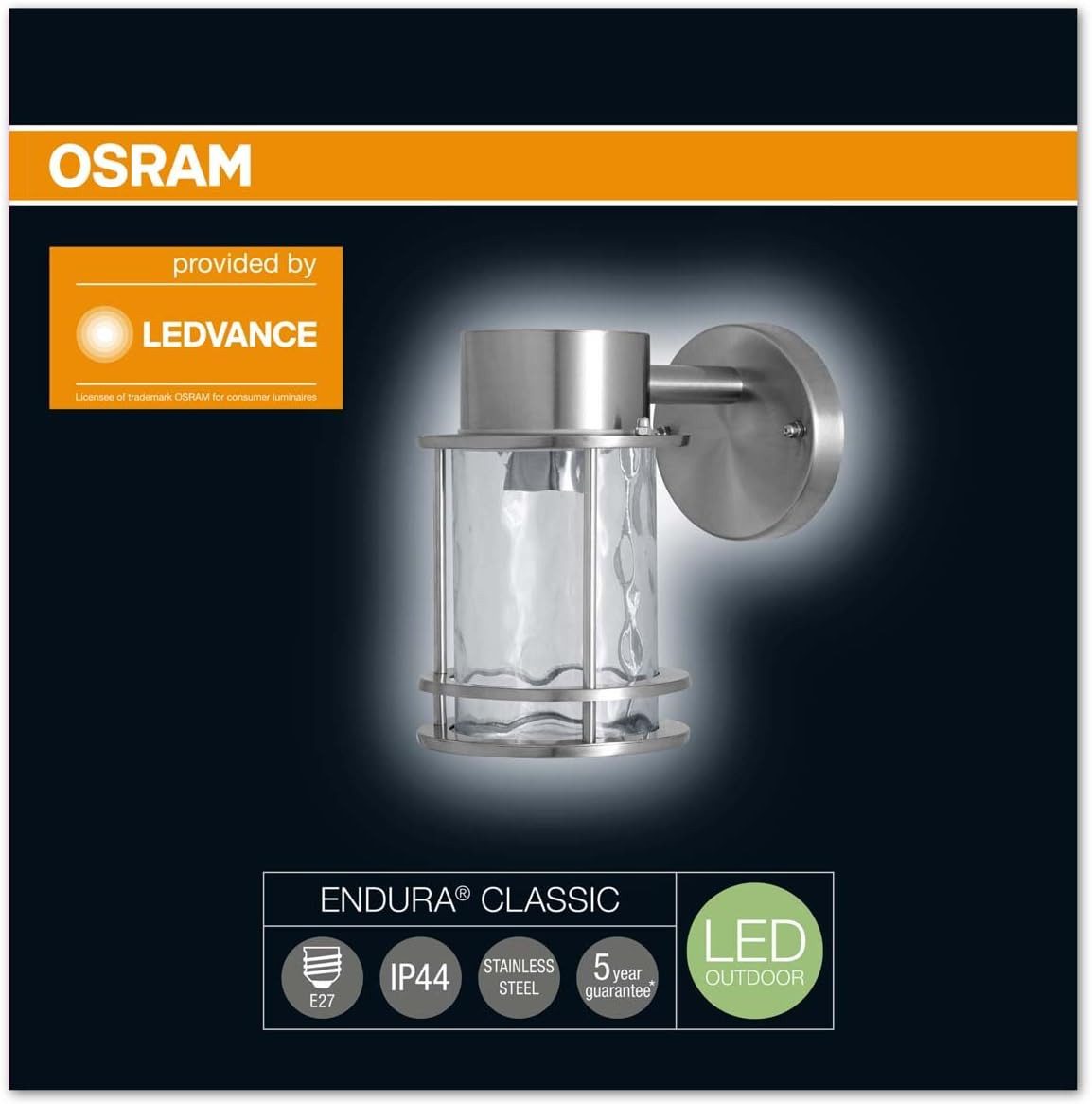 Osram Deckenleuchten Osram LED Wand- und Deckenleuchte, Leuchte für Außenanwendungen, Socke, Osram LED Wand- und Deckenleuchte, Leuchte für Außenanwendungen, Socke