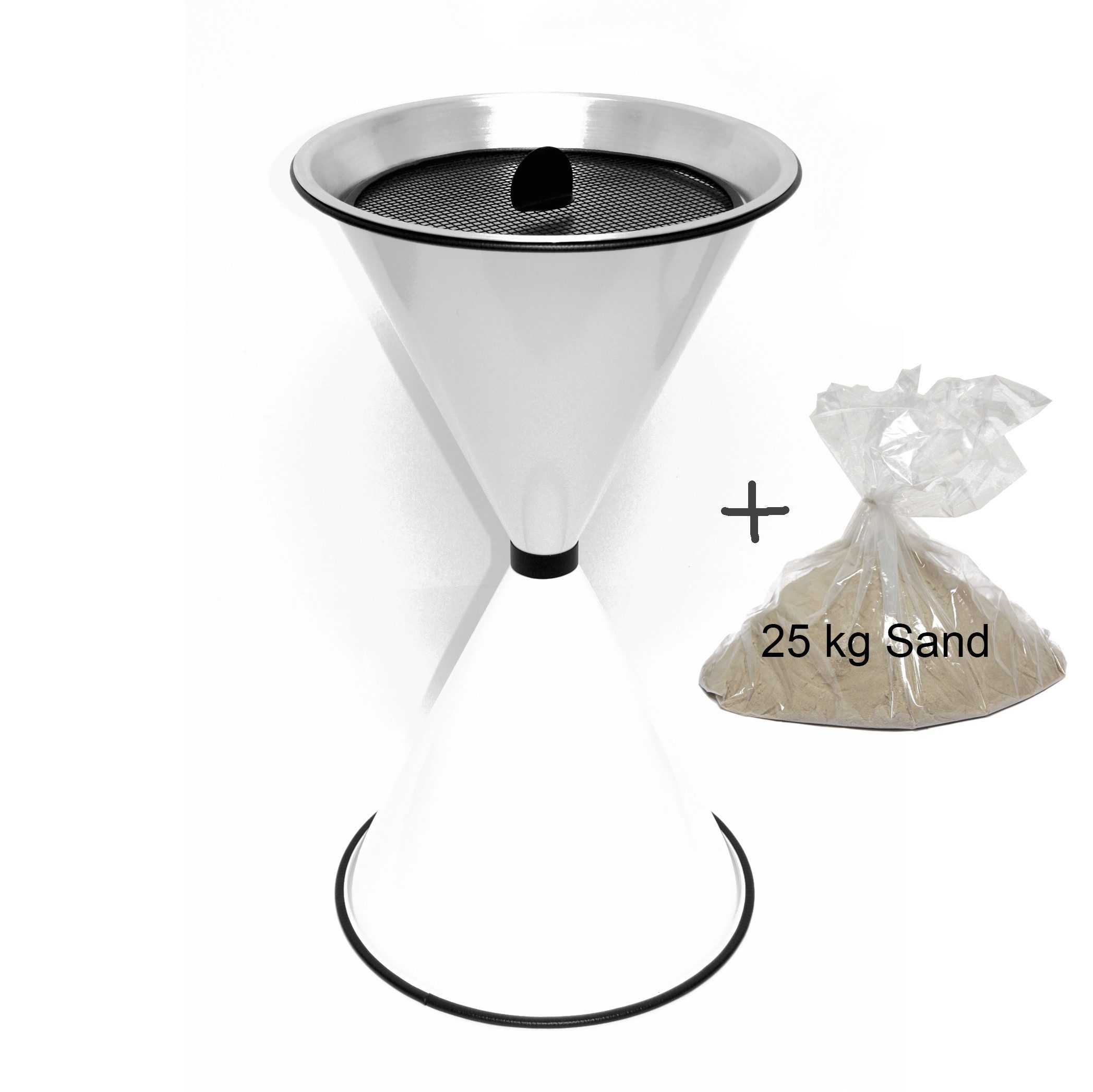 Szagato Aschenbecher Standaschenbecher DIABOLA mit Sand (Alle Ausführungen) Standascher, Made in Germany