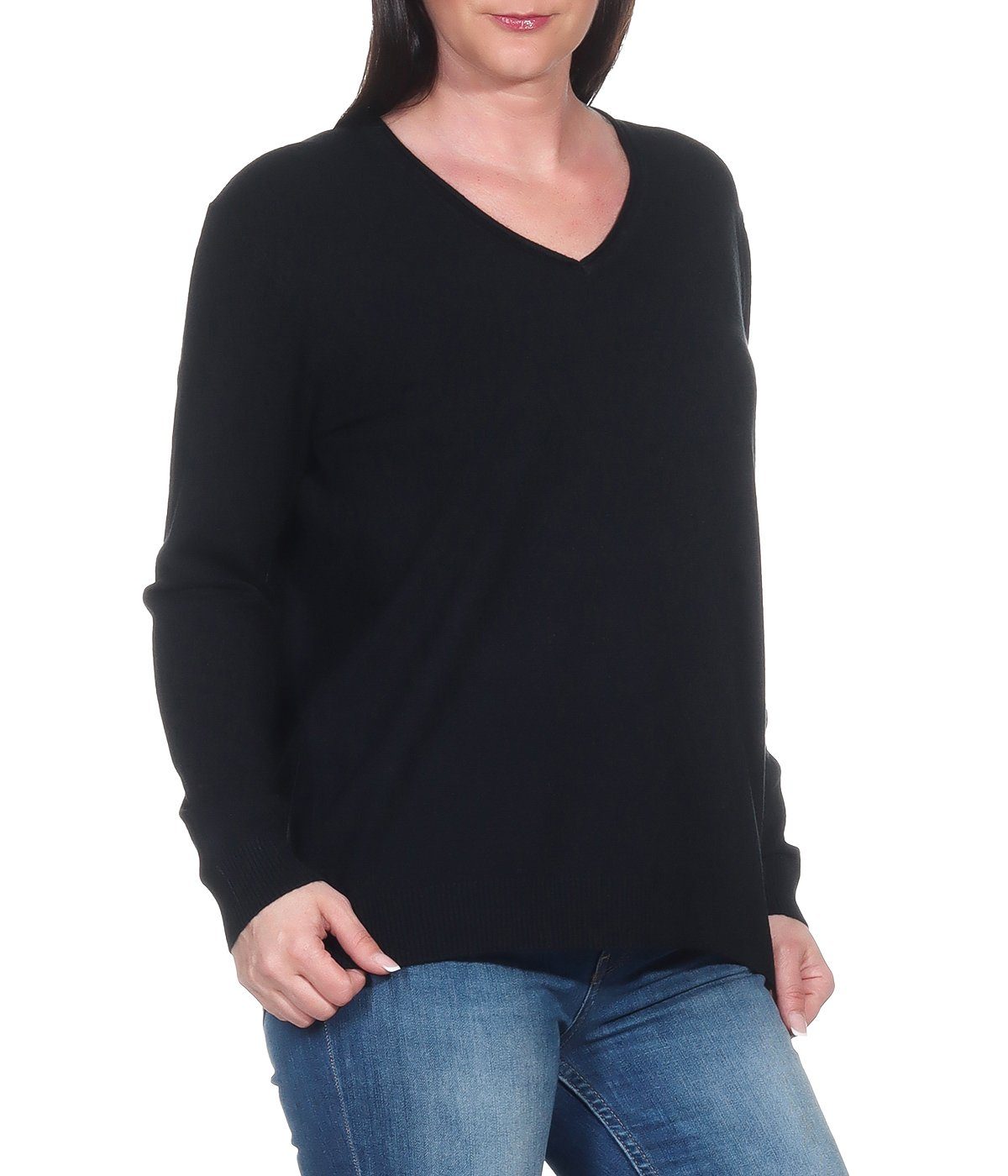 Aurela Damenmode V-Ausschnitt-Pullover Pullover für Damen günstig online kaufen