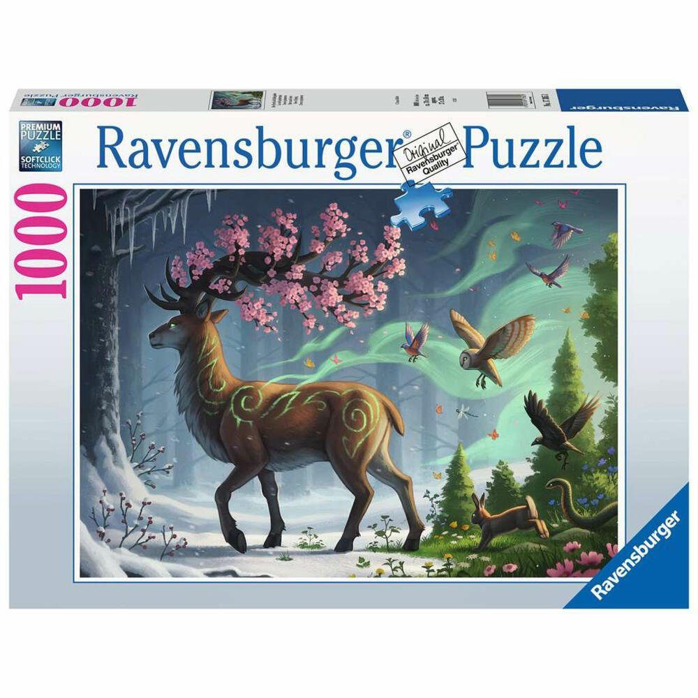 Puzzle Der Hirsch als Frühlingsbote 1000 Teile