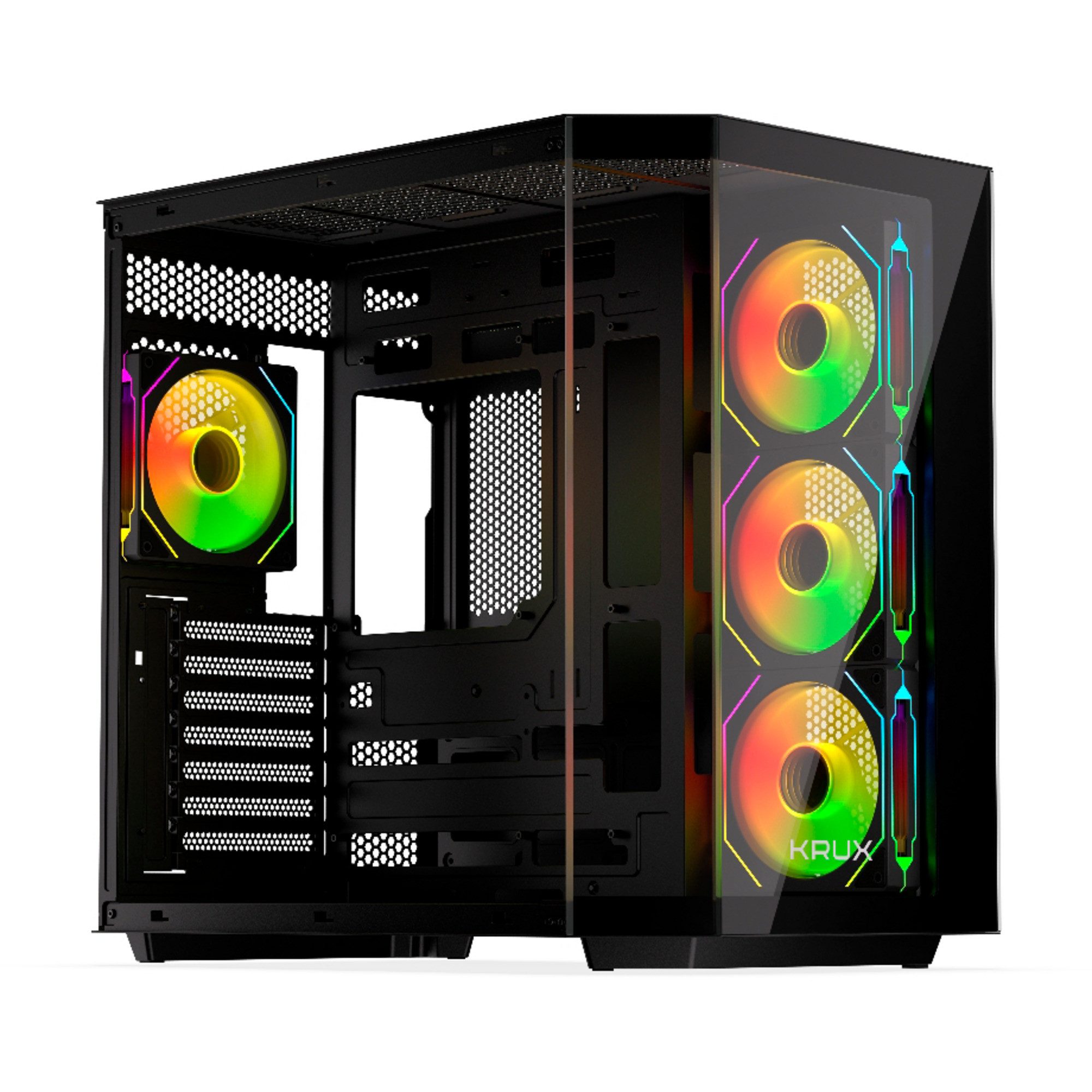 Krux PC-Gehäuse Krux Empero, Tower-Gehäuse, (Tempered Glass x 2)