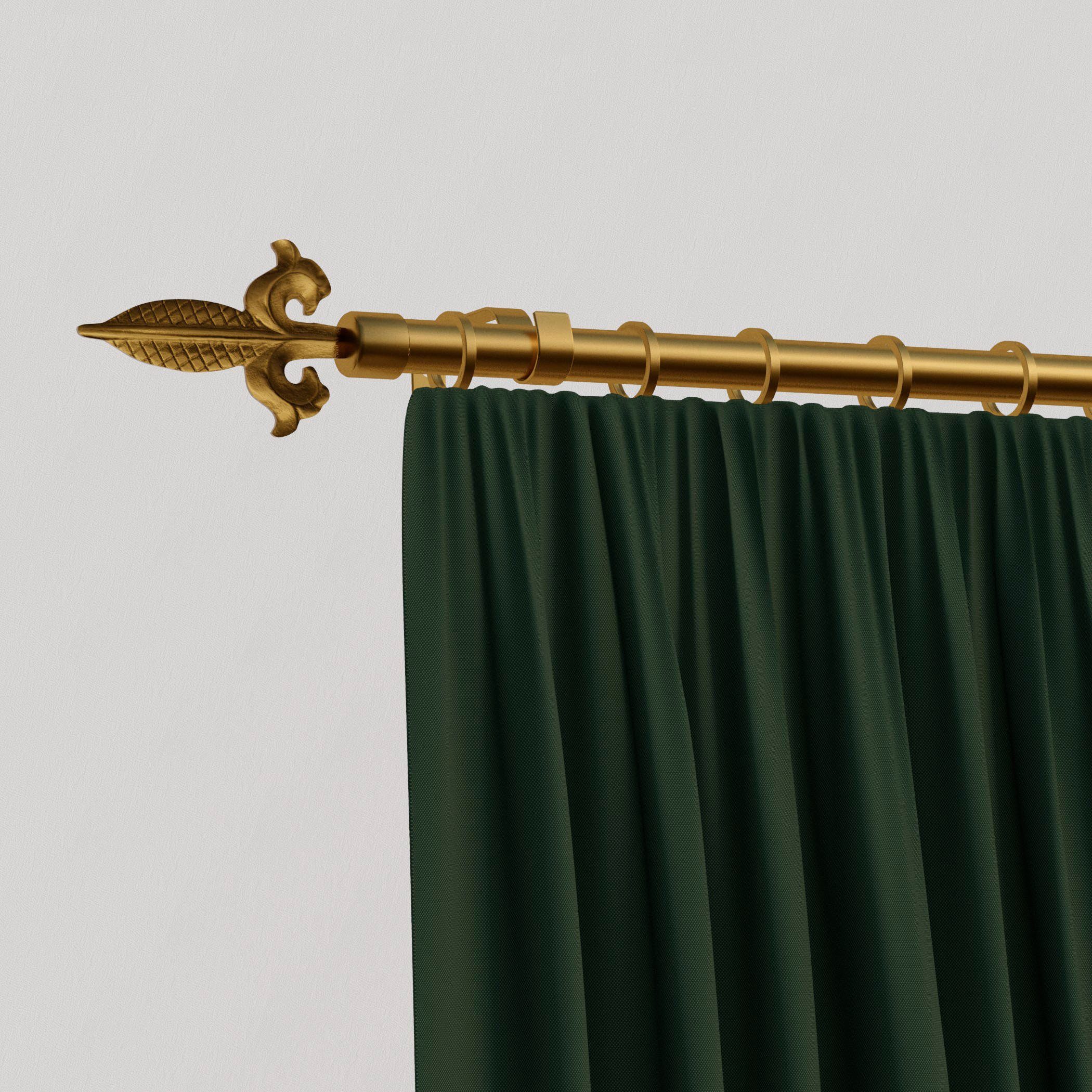 Gardinenstange Genua, indeko, Ø 16 mm, 1-läufig, Wunschmaßlänge, mit  Bohren, verschraubt, Eisen
