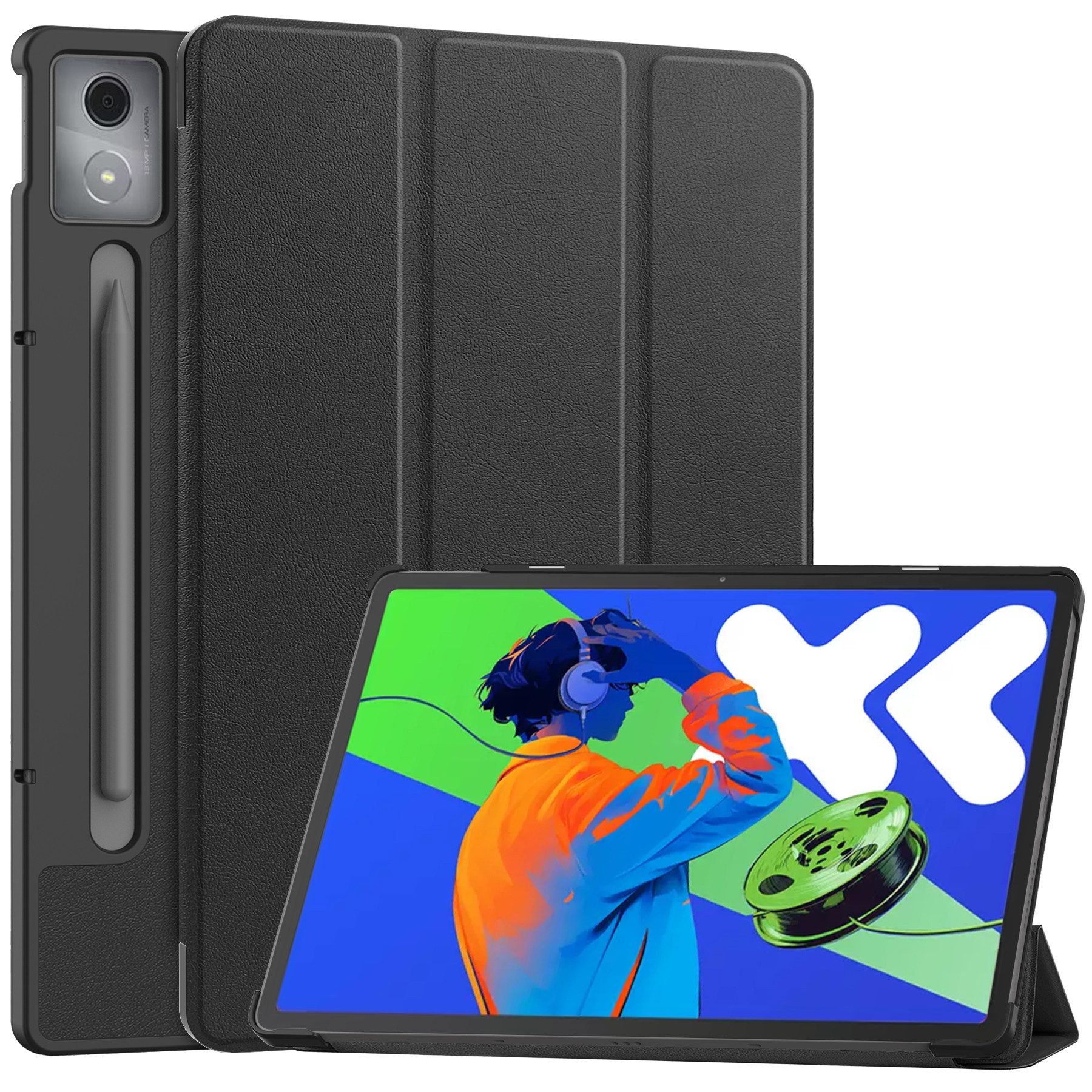 Lobwerk Tablet-Hülle Schutzhülle für Lenovo Xiaoxin Pad Pro 12.7 2025 Zoll, Wake & Sleep Funktion, Sturzdämpfung, Aufstellfunktion