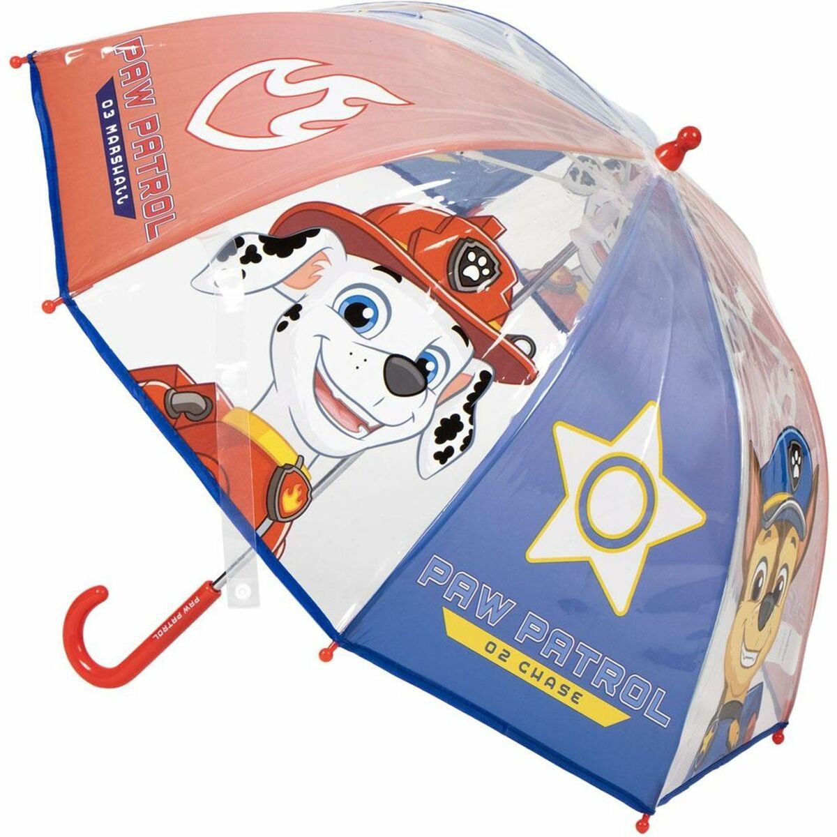 PAW PATROL Taschenregenschirm Regenschirm The Paw Patrol Blau Ø 71 cm 45 cm