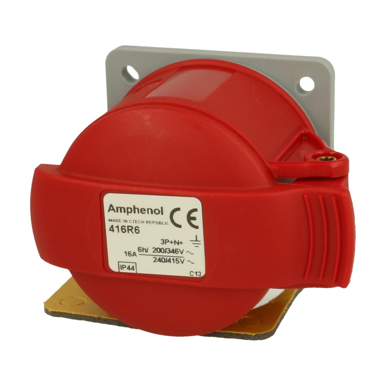 Amphenol CEE-Stecker Titel:16 Ampere CEE Einbausteckdose 5-polig (3P+N+PE) Buchse, Kodieru, (CEE Stromverteiler)