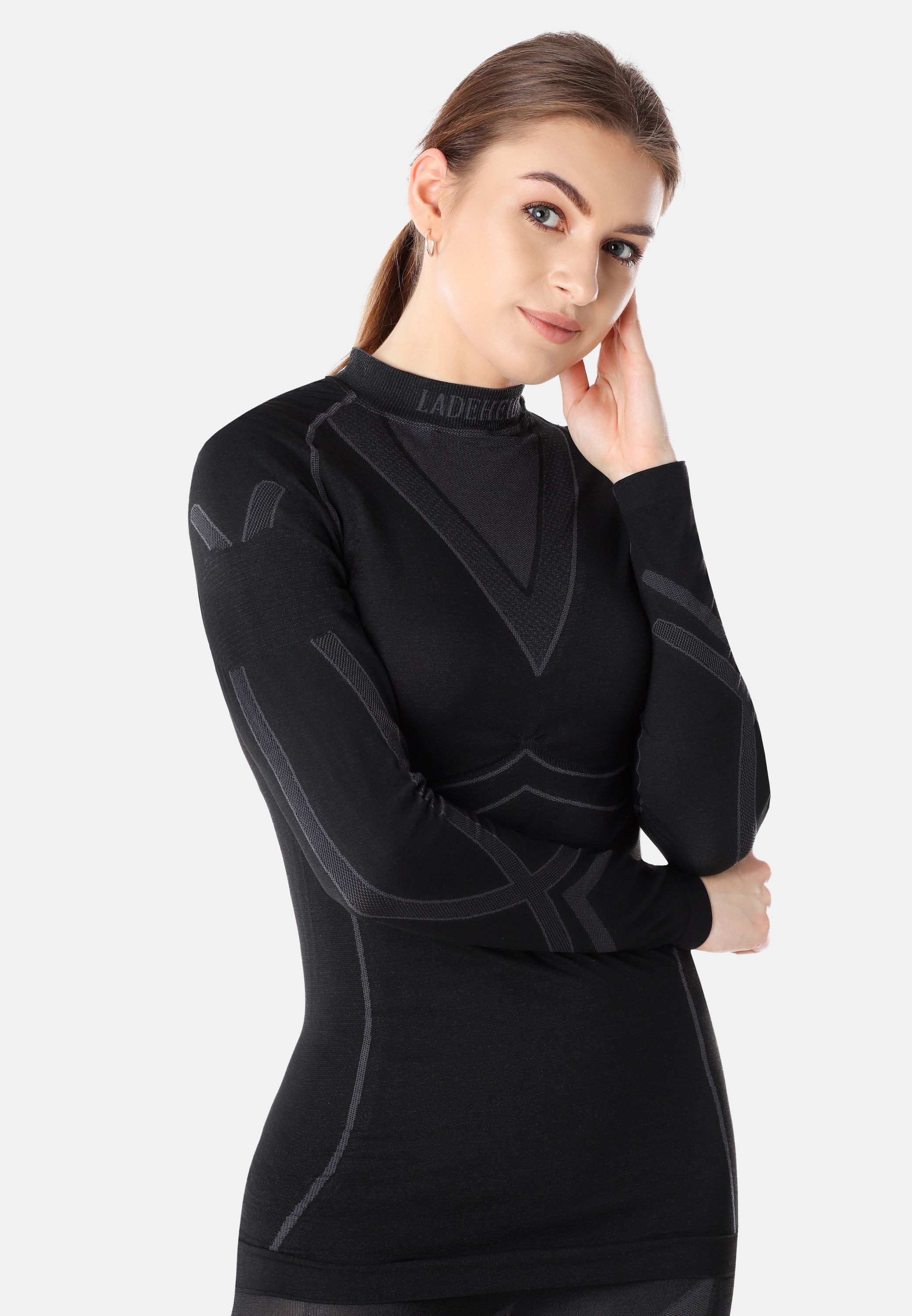 Ladeheid Funktionsunterhemd Damen Funktionsunterwäsche langarm Shirt Thermoaktiv LAGI004 – Bild 3 von 5