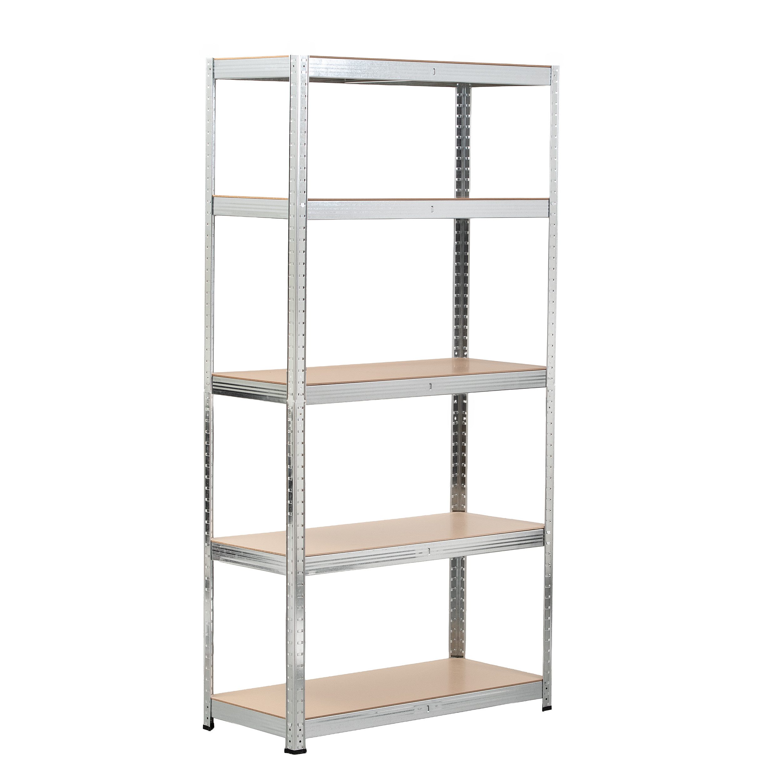 Roysson Home Schwerlastregal Metallregal EasySHELF 180x90x40 cm Steckregal Lagerregal, mit 5 Böden bis 875 kg Gesamtbelastung