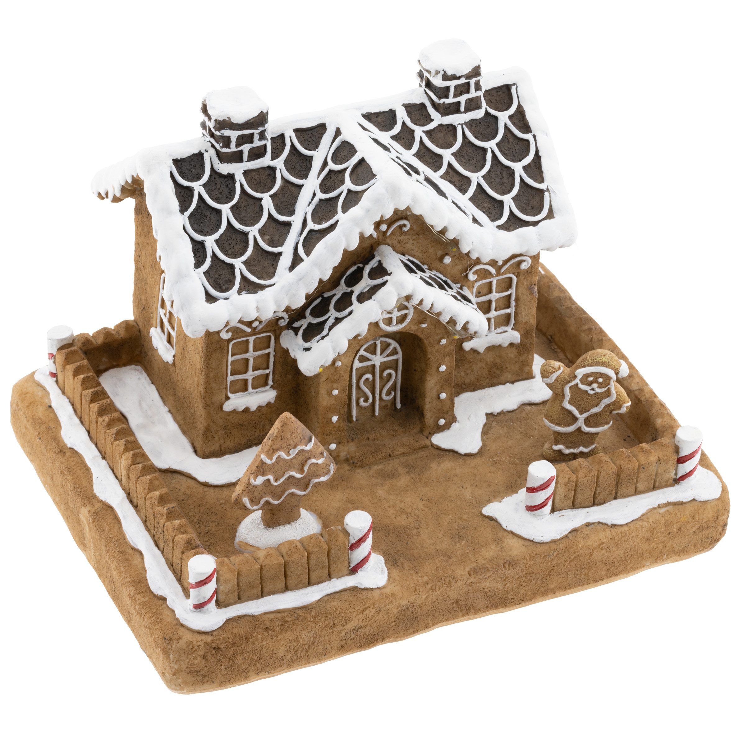 GartenHero Weihnachtshaus Beleuchtetes Lebkuchenhaus Deko, LED Lichterhaus Weihnachten, LED Beleuchtung, Lebkuchenhaus – Bild 4 von 5