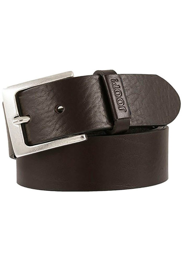 Joop Jeans Ledergürtel mit eckiger Dornschließe, im Vintage Look