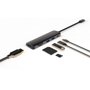 4smarts 6in1 Hub mit DeX-Funktion USB-Ladegerät