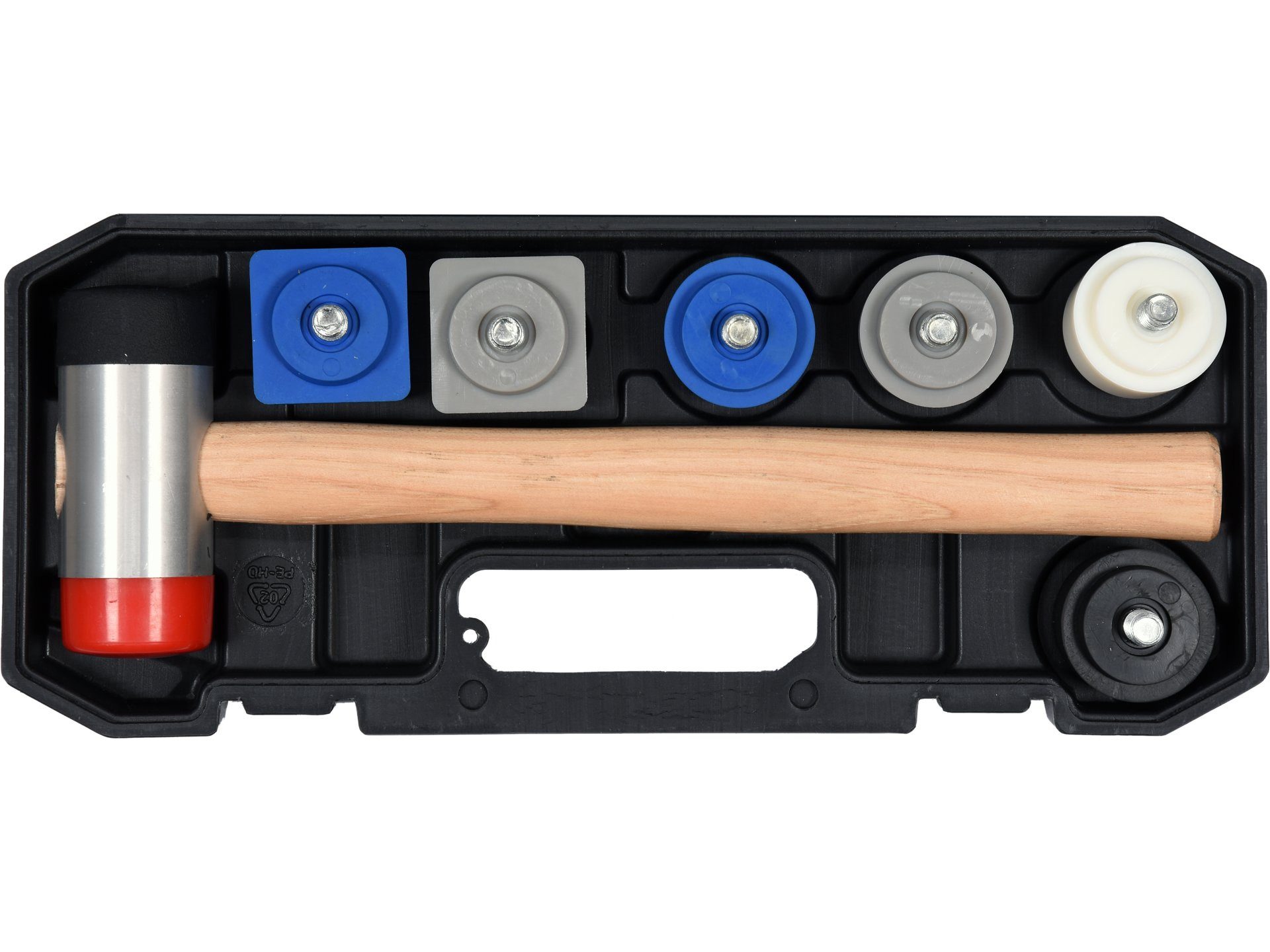 TRIZERATOP Hammer Karosseriehammer, Ausbeulhammer Set 42,5mm, 43x43mm verschiedene Härte