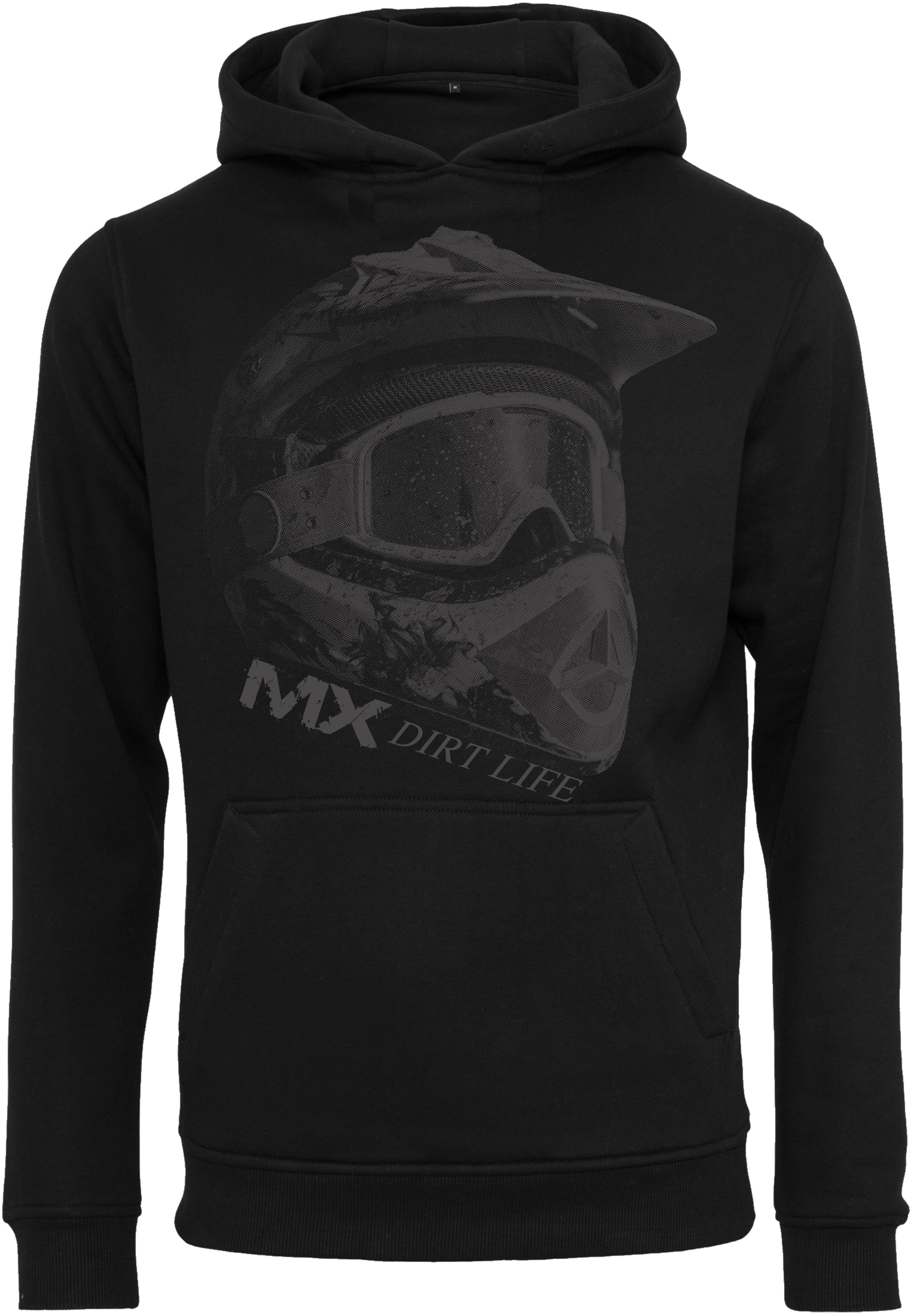 Baddery Kapuzenpullover Motocross Pullover : MX Dirt Life - Moto Cross Kleidung, hochwertiger Siebdruck, auch Übergrößen